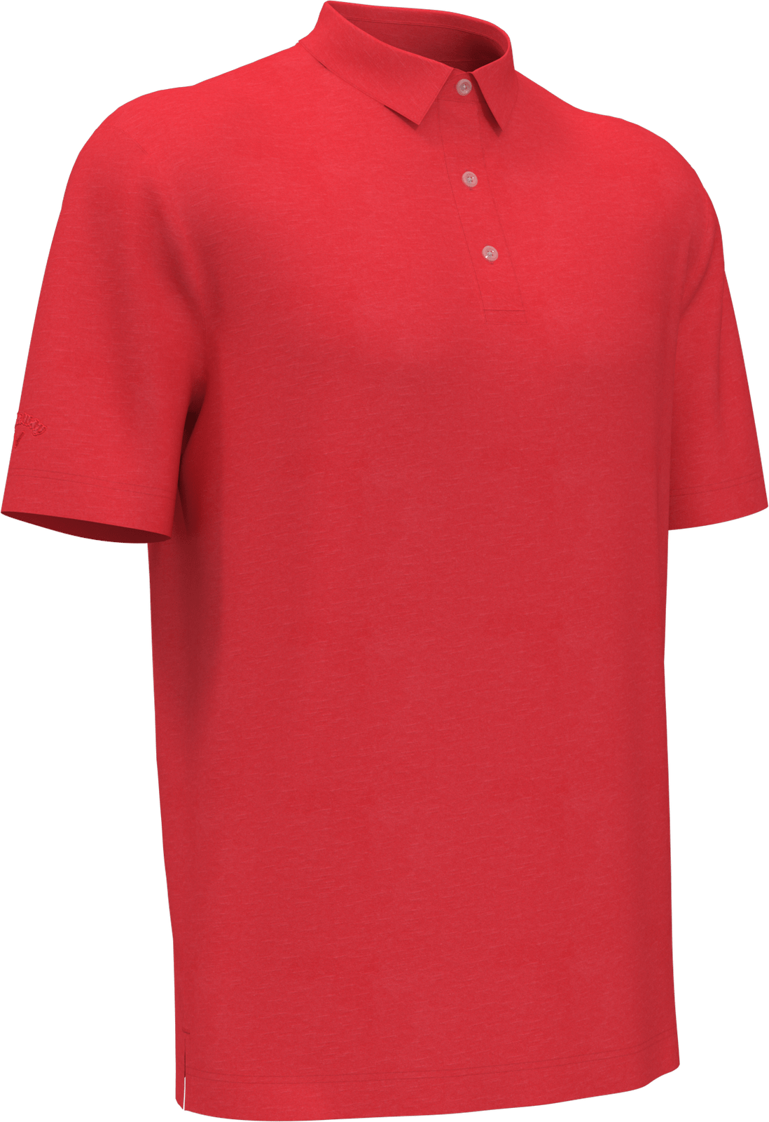 Callaway Golf Cgm452 Short Sleeve Opti-shield Tonal Performance Polo - Salsa