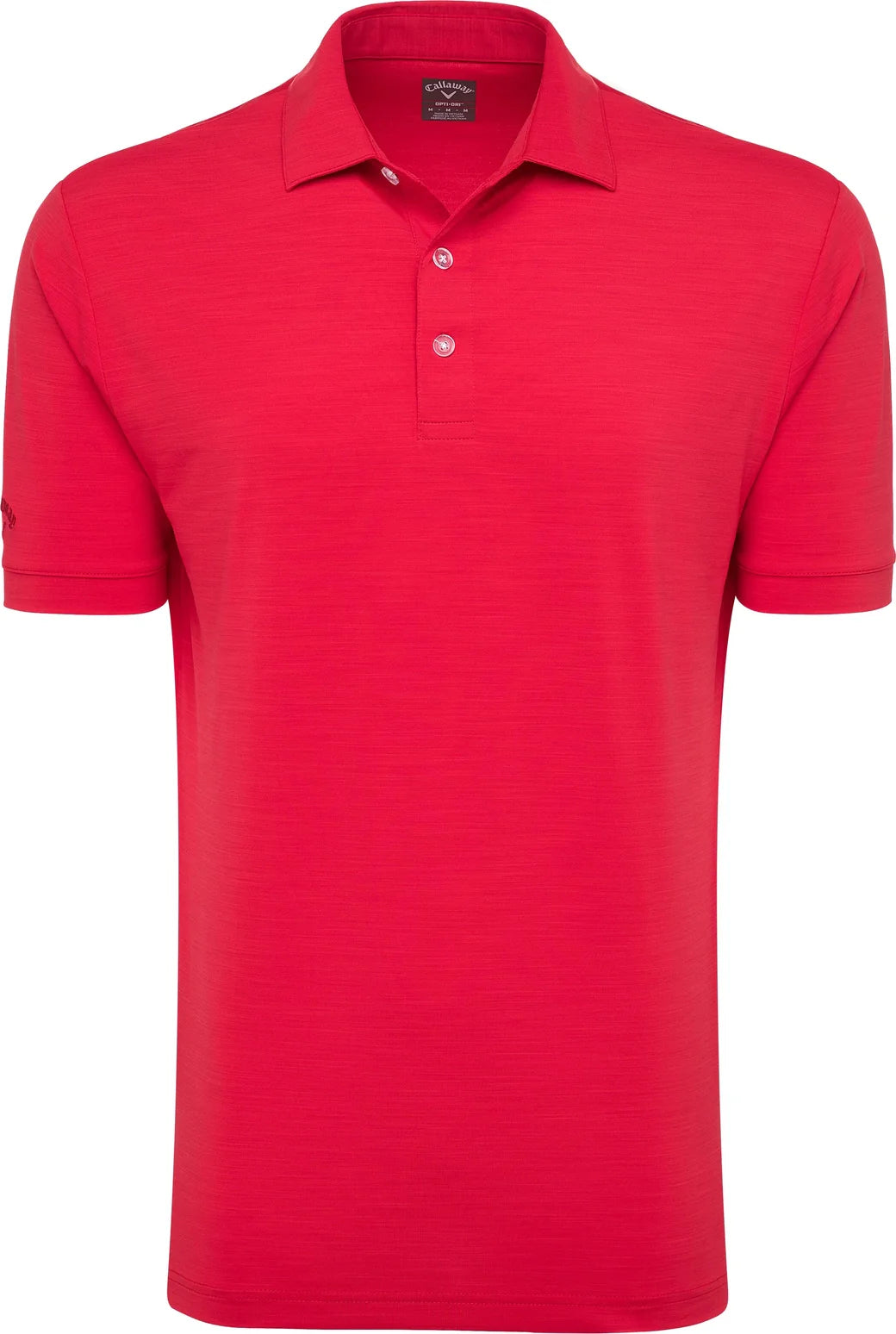 Callaway Golf Cgm452 Short Sleeve Opti-shield Tonal Performance Polo - Salsa