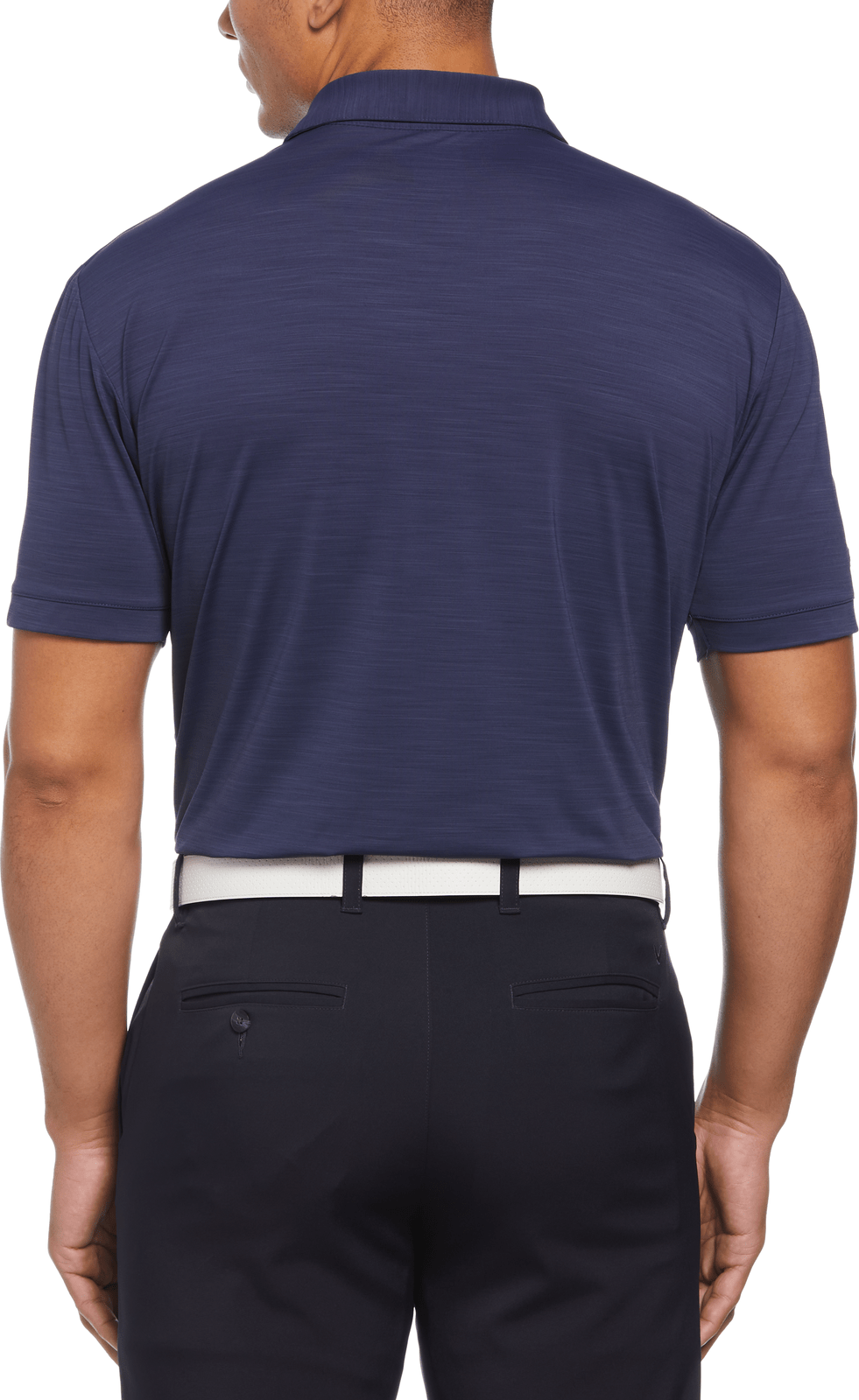 Callaway Golf Cgm452 Short Sleeve Opti-shield Tonal Performance Polo - Peacoat