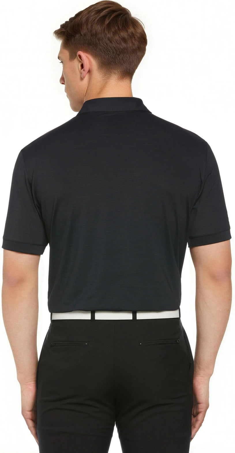 Callaway Golf Cgm452 Short Sleeve Opti-shield Tonal Performance Polo - Black - Adult s