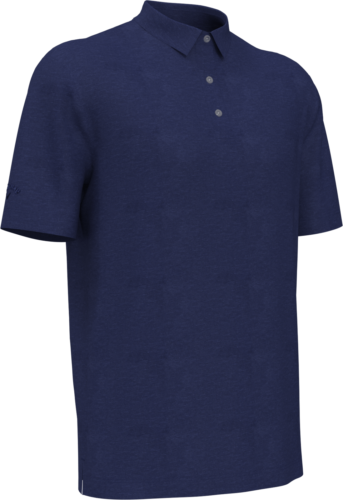 Callaway Golf Cgm452 Short Sleeve Opti-shield Tonal Performance Polo - Peacoat