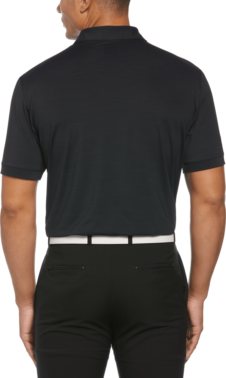Callaway Golf Cgm452 Short Sleeve Opti-shield Tonal Performance Polo - Black