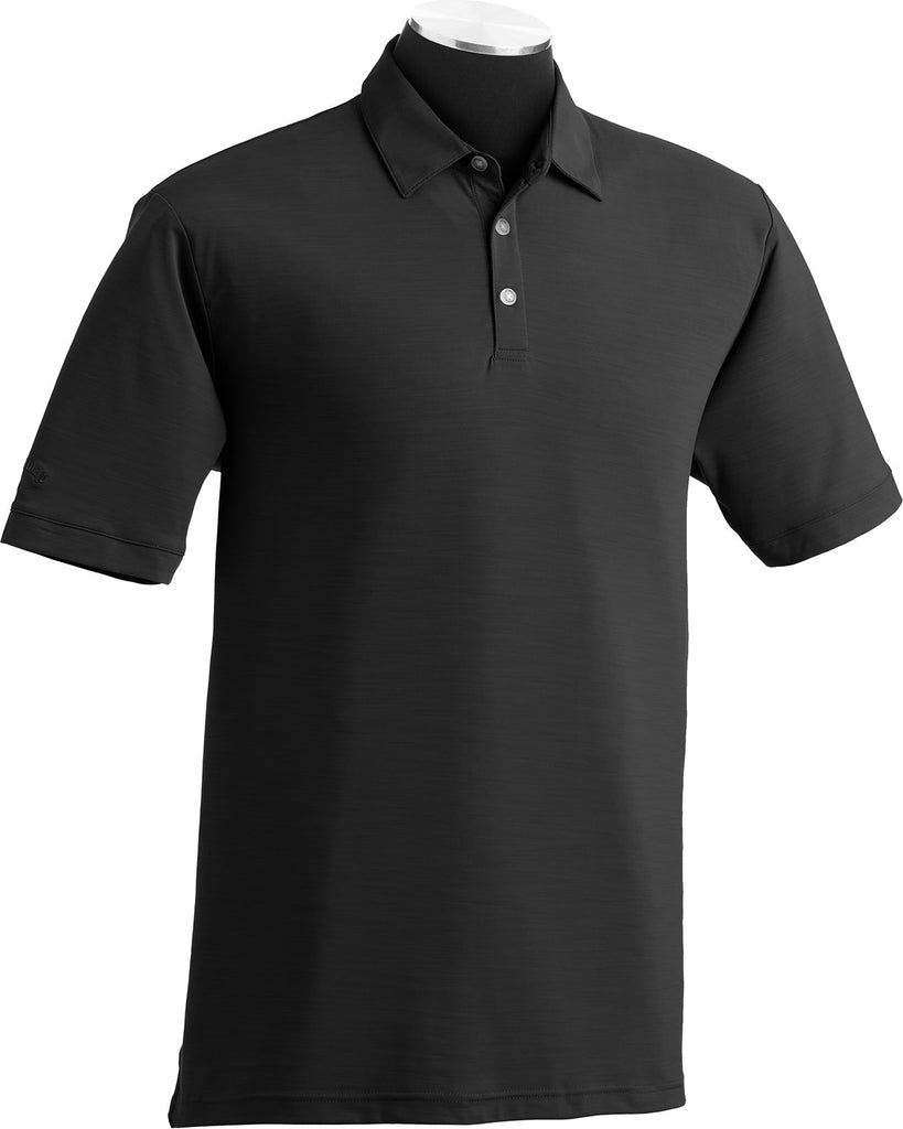 Callaway Golf Cgm452 Short Sleeve Opti-shield Tonal Performance Polo - Black