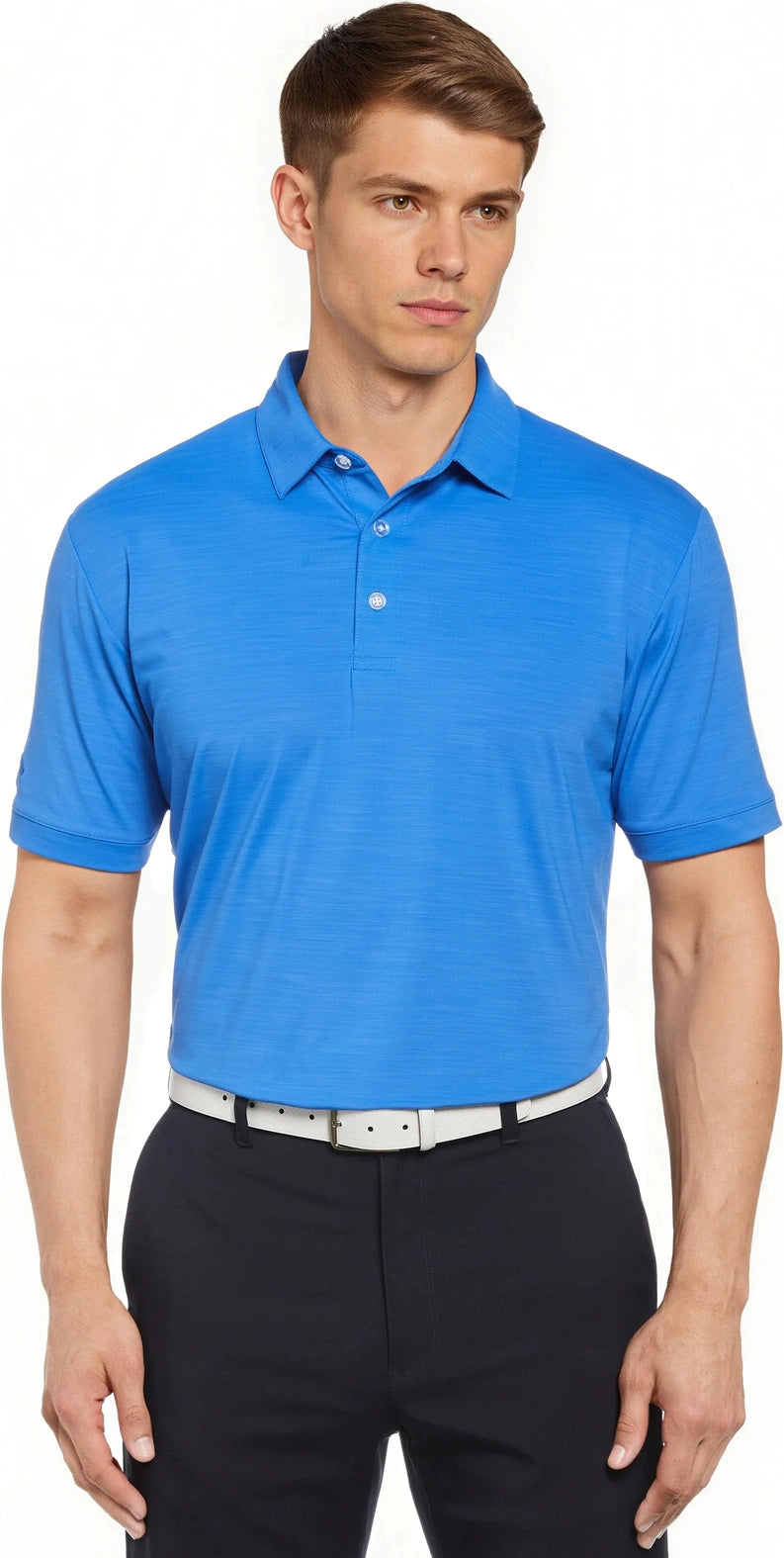 Callaway Golf Cgm452 Short Sleeve Opti-shield Tonal Performance Polo - Palace Blue - Adult s
