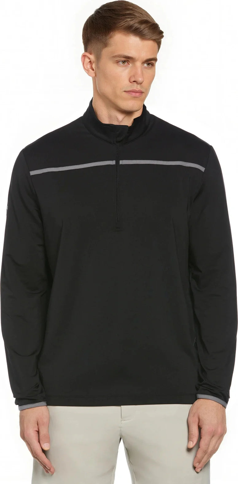Callaway Golf Cgm502 1/4-zip Mock Performance Pullover - Black - Adult s