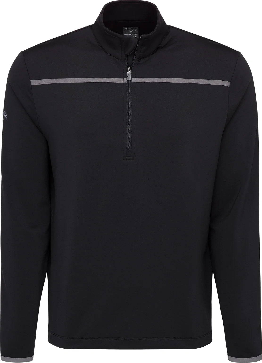 Callaway Golf Cgm502 1/4-zip Mock Performance Pullover - Black