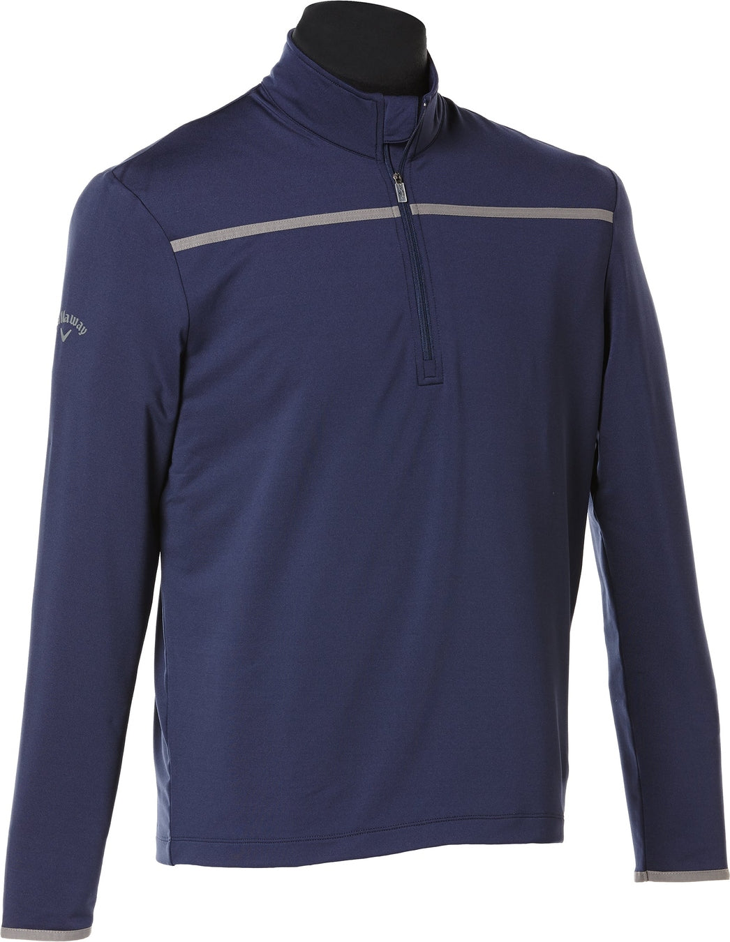 Callaway Golf Cgm502 1/4-zip Mock Performance Pullover - Peacoat