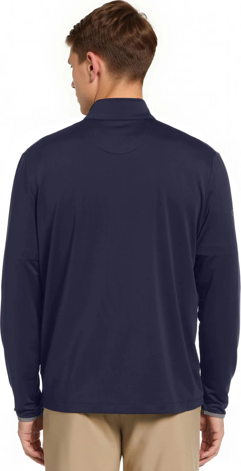 Callaway Golf Cgm502 1/4-zip Mock Performance Pullover - Peacoat