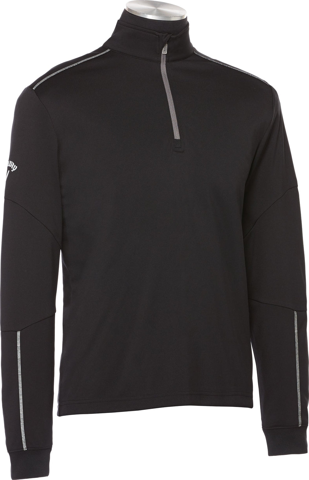 Callaway Golf Cgm540 Long Sleeve Opti-repel 1/4-zip Jacket - Black