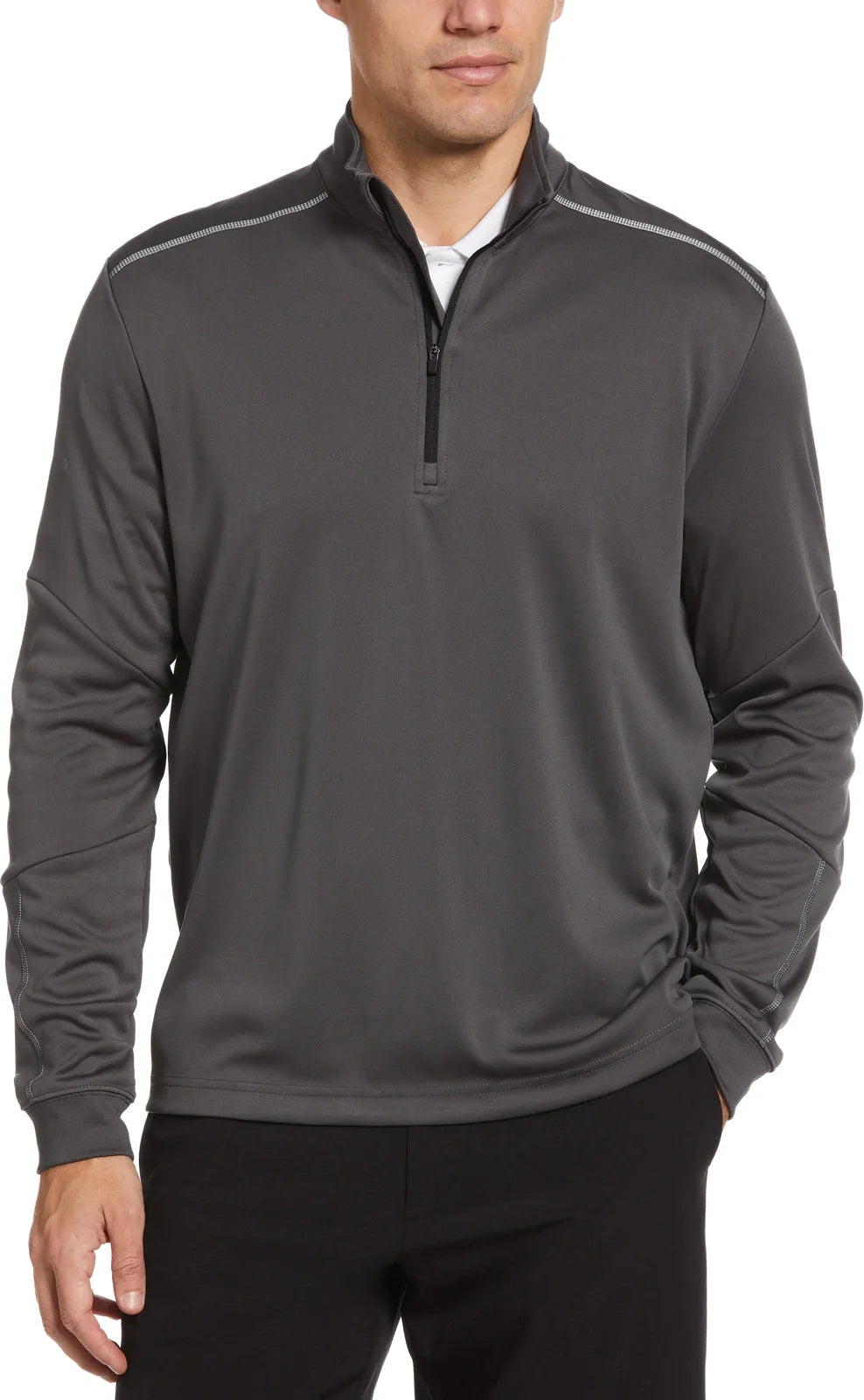 Callaway Golf Cgm540 Long Sleeve Opti-repel 1/4-zip Jacket - Iron Gate