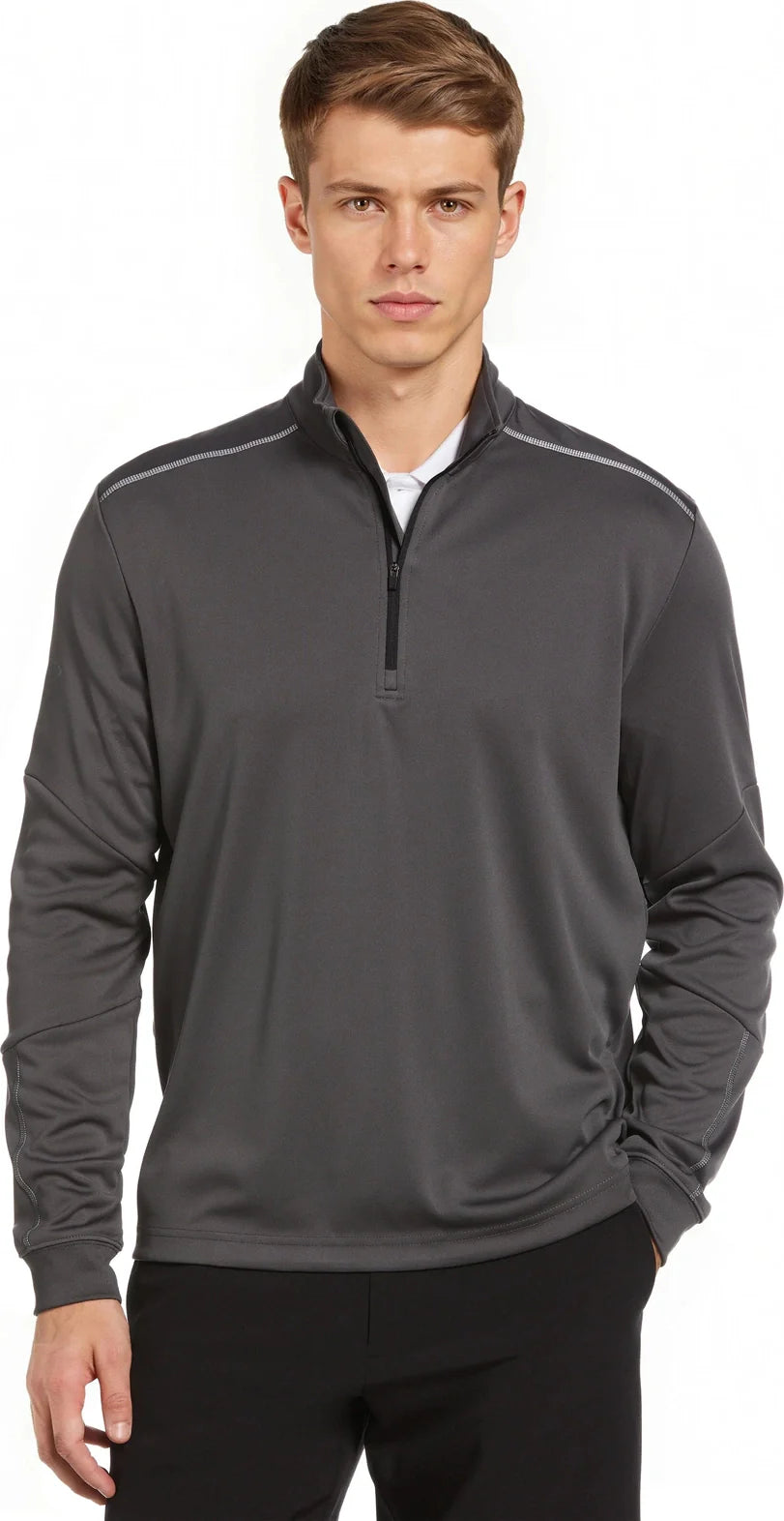 Callaway Golf Cgm540 Long Sleeve Opti-repel 1/4-zip Jacket - Iron Gate - Adult s