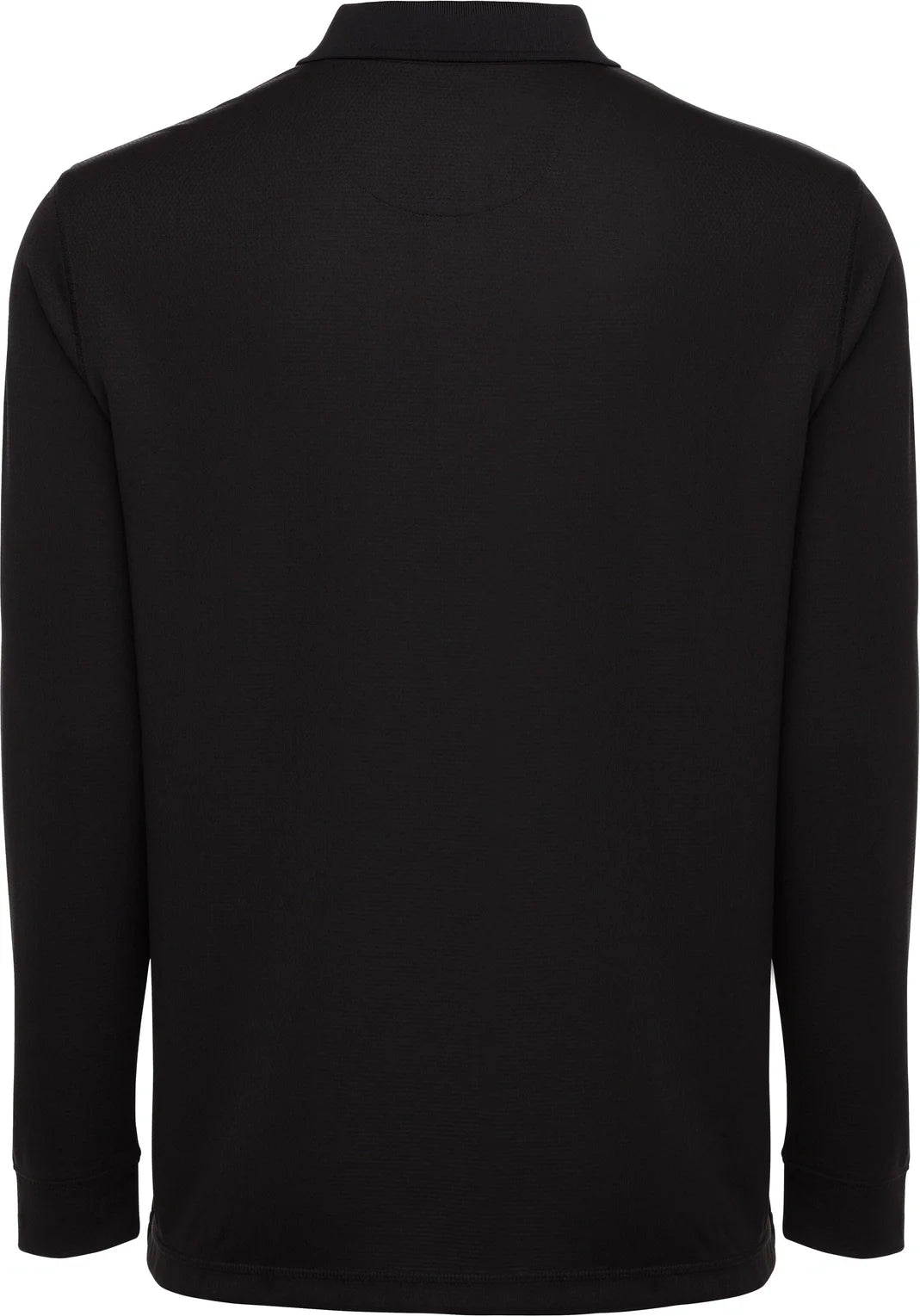 Callaway Golf Cgm670 Solid Long Sleeve Polo - Black