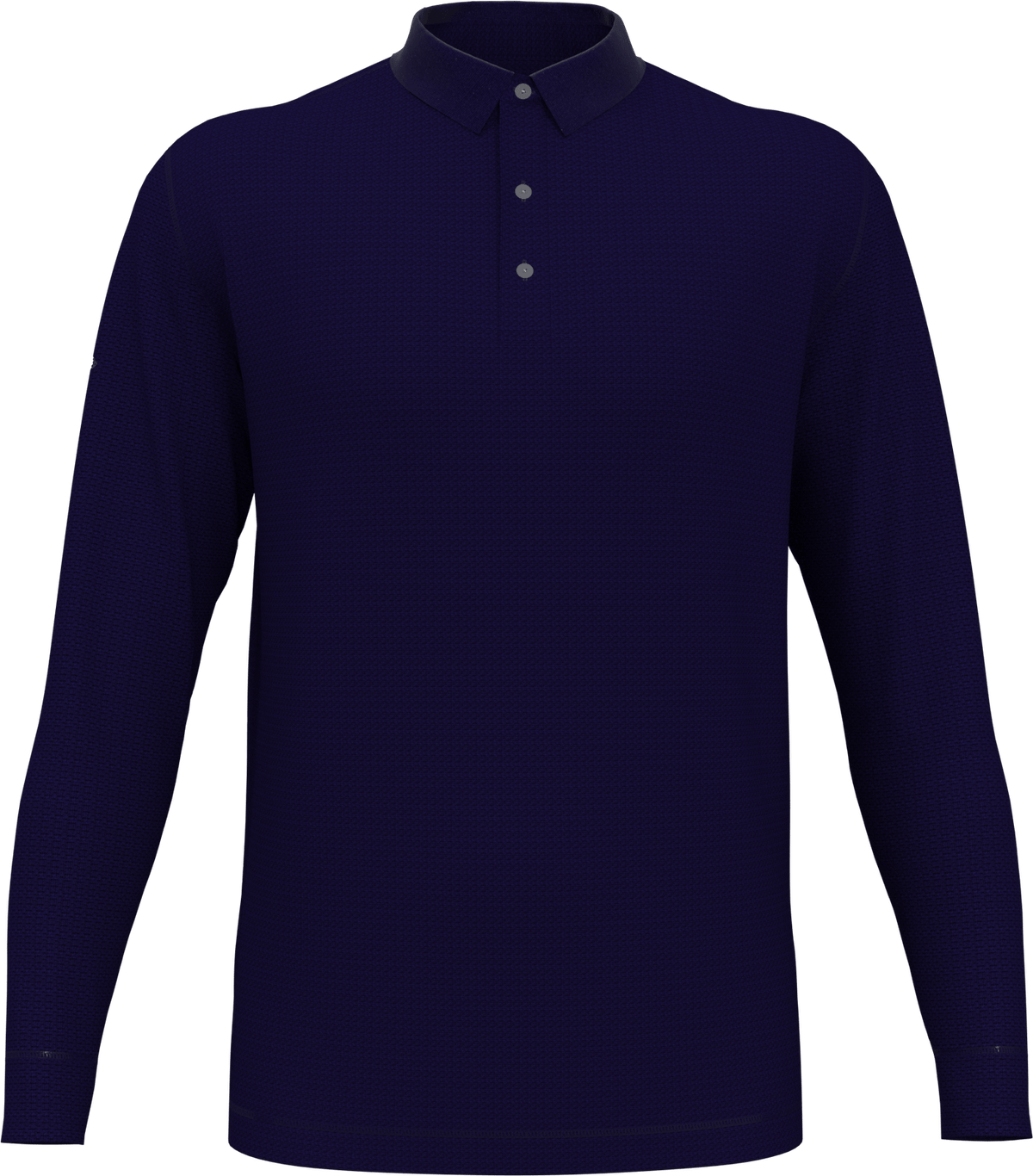 Callaway Golf Cgm670 Solid Long Sleeve Polo - Peacoat