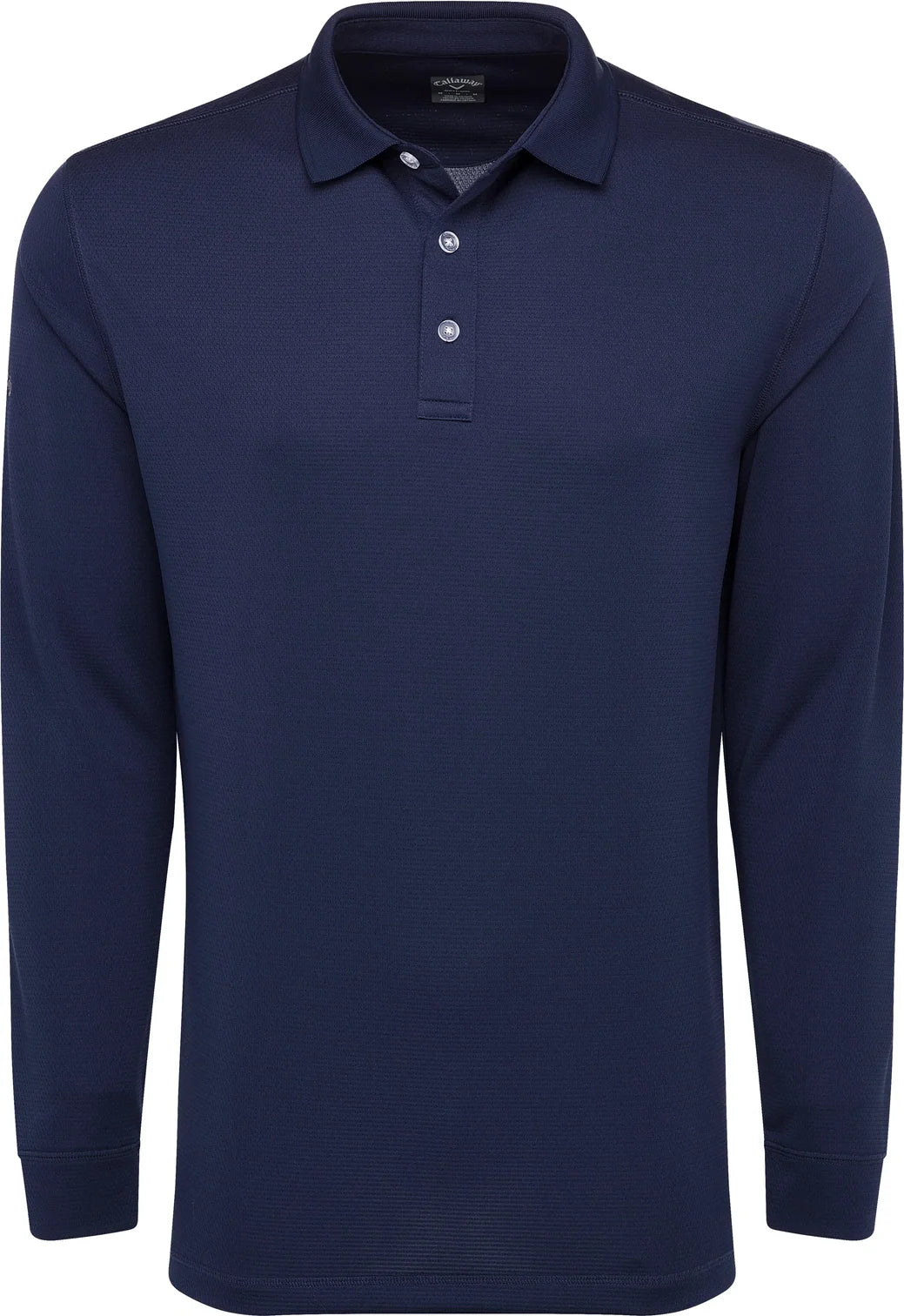 Callaway Golf Cgm670 Solid Long Sleeve Polo - Peacoat
