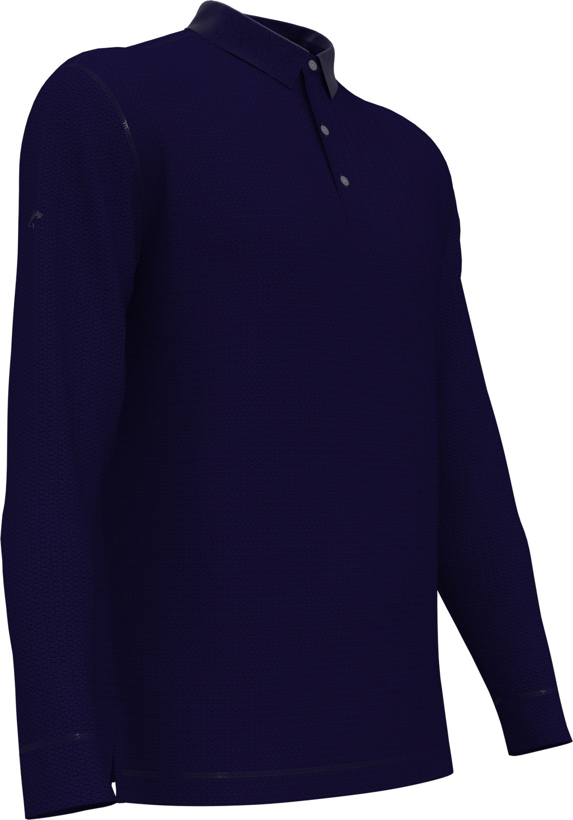 Callaway Golf Cgm670 Solid Long Sleeve Polo - Peacoat