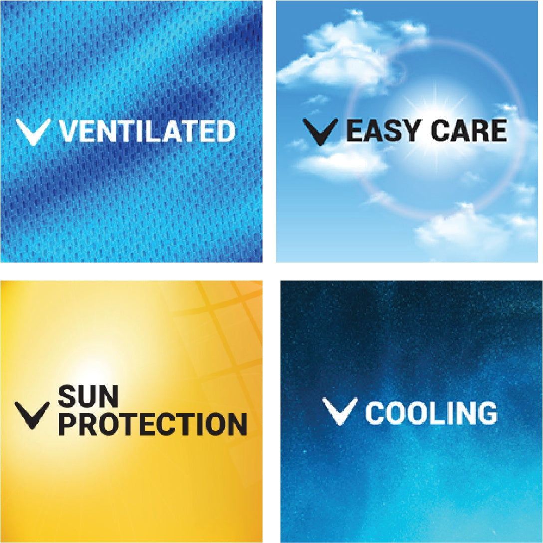 Callaway Golf Cgm670 Solid Long Sleeve Polo - Peacoat