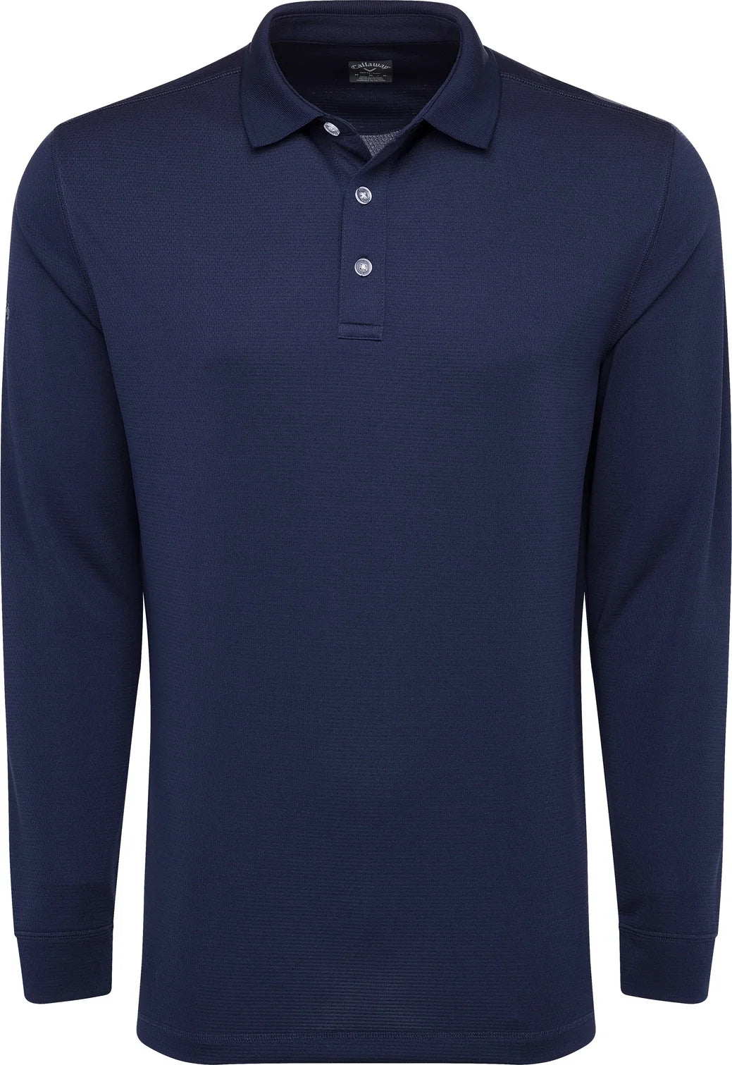 Callaway Golf Cgm670 Solid Long Sleeve Polo - Peacoat