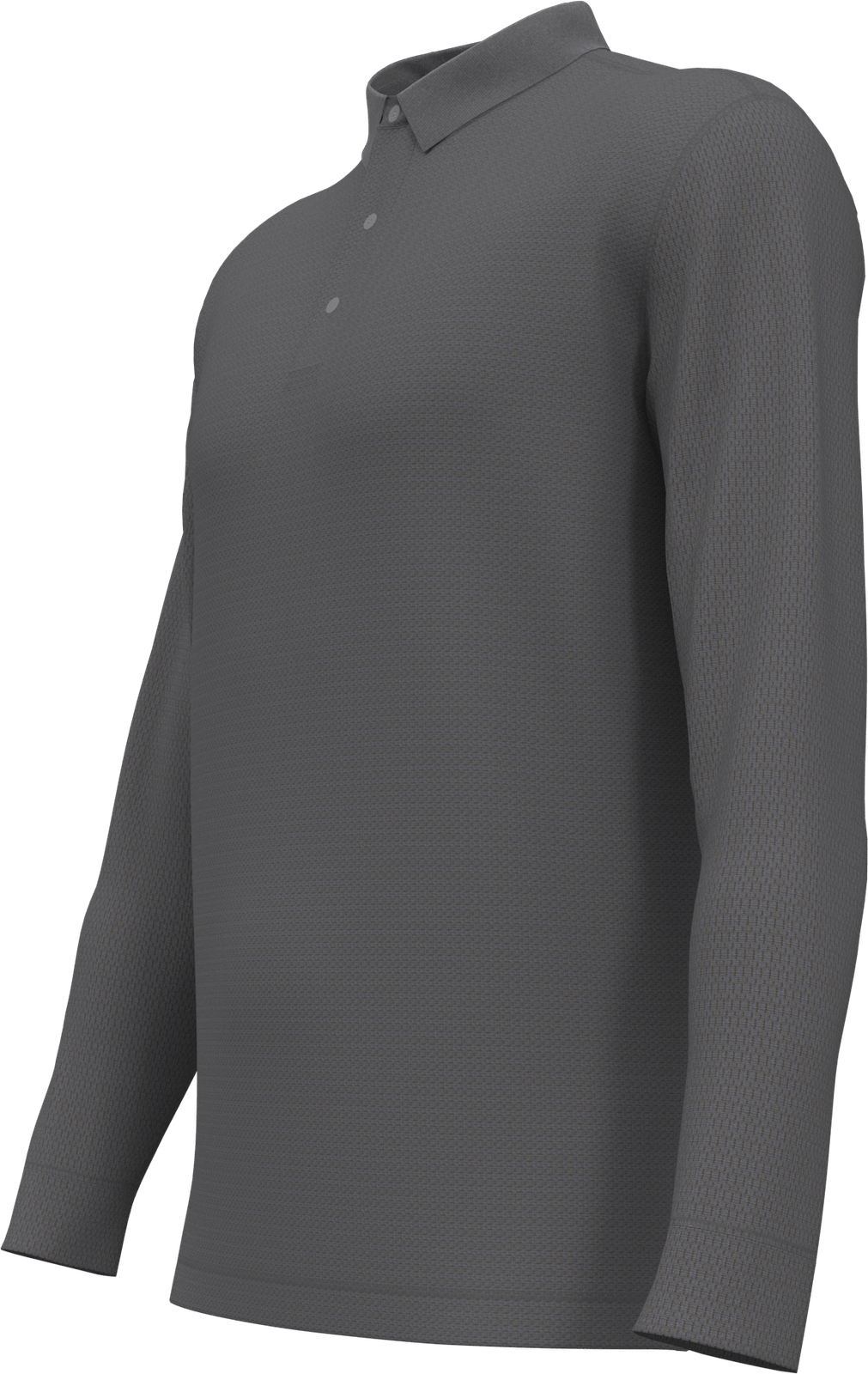 Callaway Golf Cgm670 Solid Long Sleeve Polo - Smoked Pearl