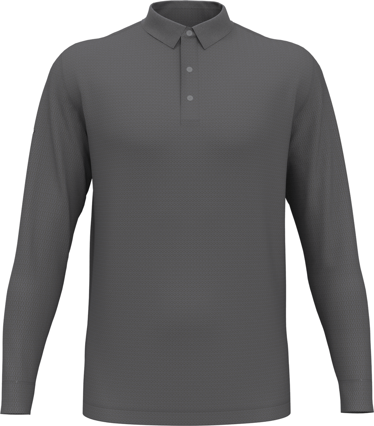 Callaway Golf Cgm670 Solid Long Sleeve Polo - Smoked Pearl