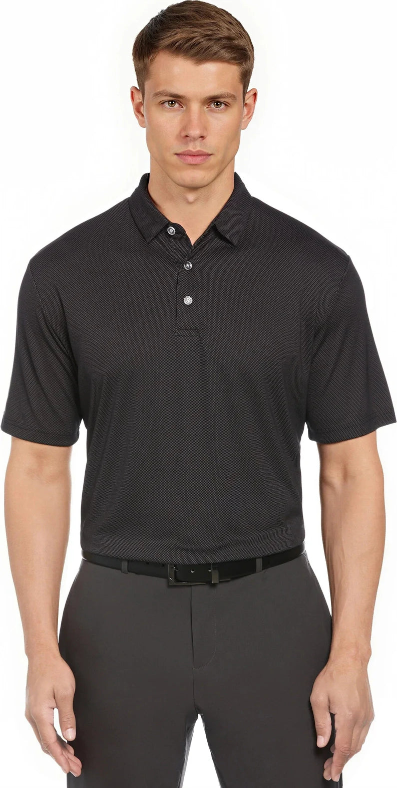 Callaway Golf Cgm692 Men’s Cooling Birdseye Polo - Black - Adult s