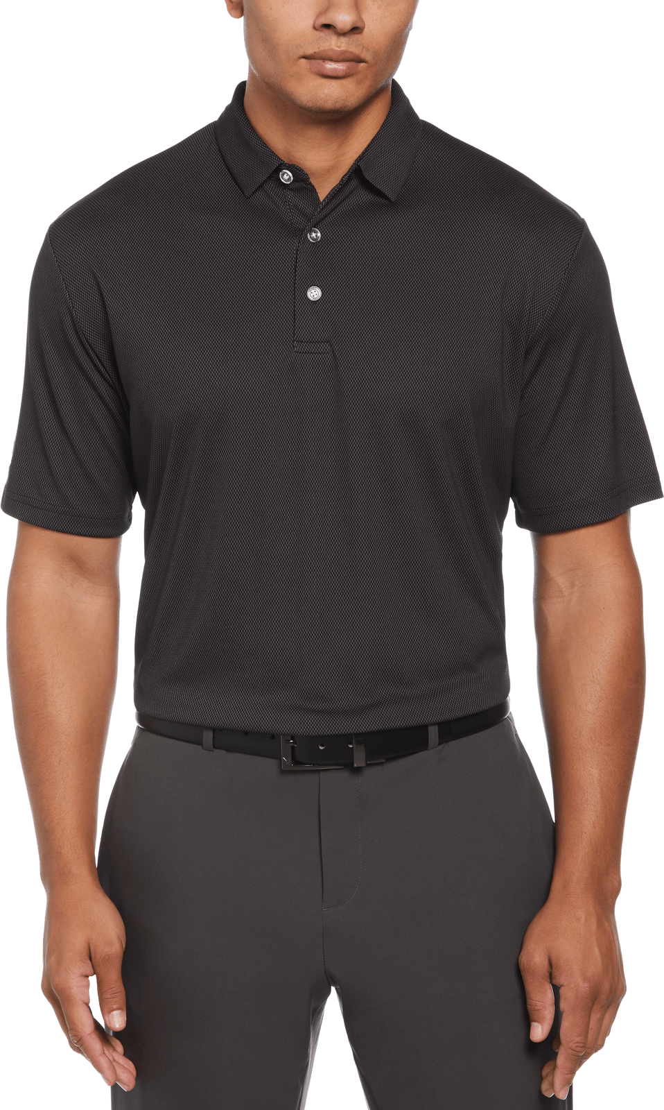 Callaway Golf Cgm692 Men’s Cooling Birdseye Polo - Black