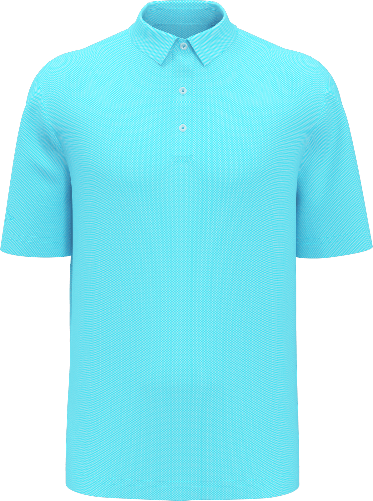 Callaway Golf Cgm692 Men’s Cooling Birdseye Polo - Blue Atoll