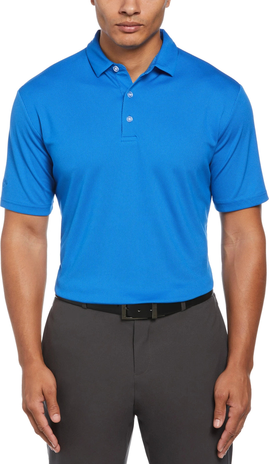 Callaway Golf Cgm692 Men’s Cooling Birdseye Polo - Magnetic Blue