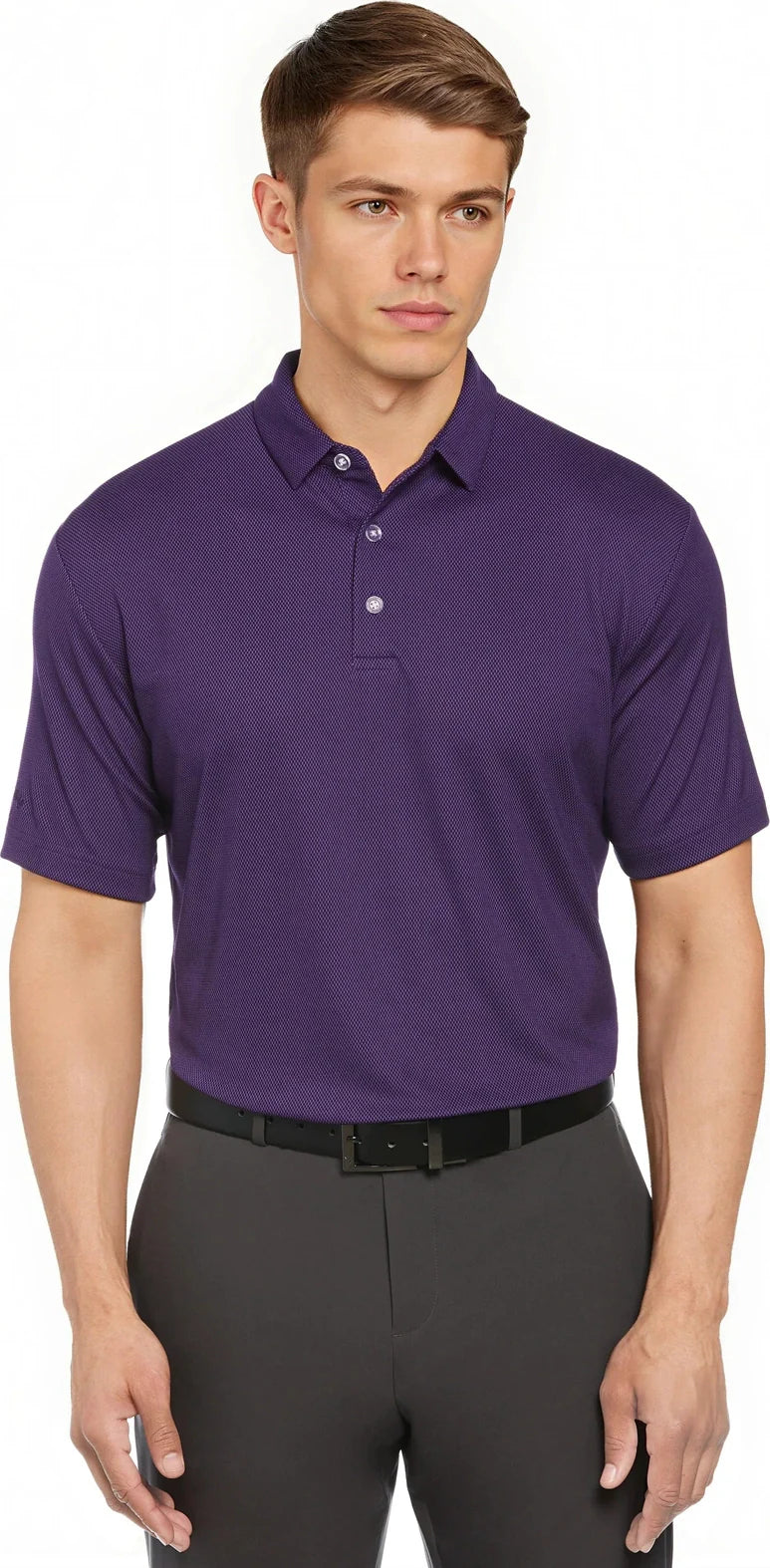 Callaway Golf Cgm692 Men’s Cooling Birdseye Polo - Parachute Purple - Adult s