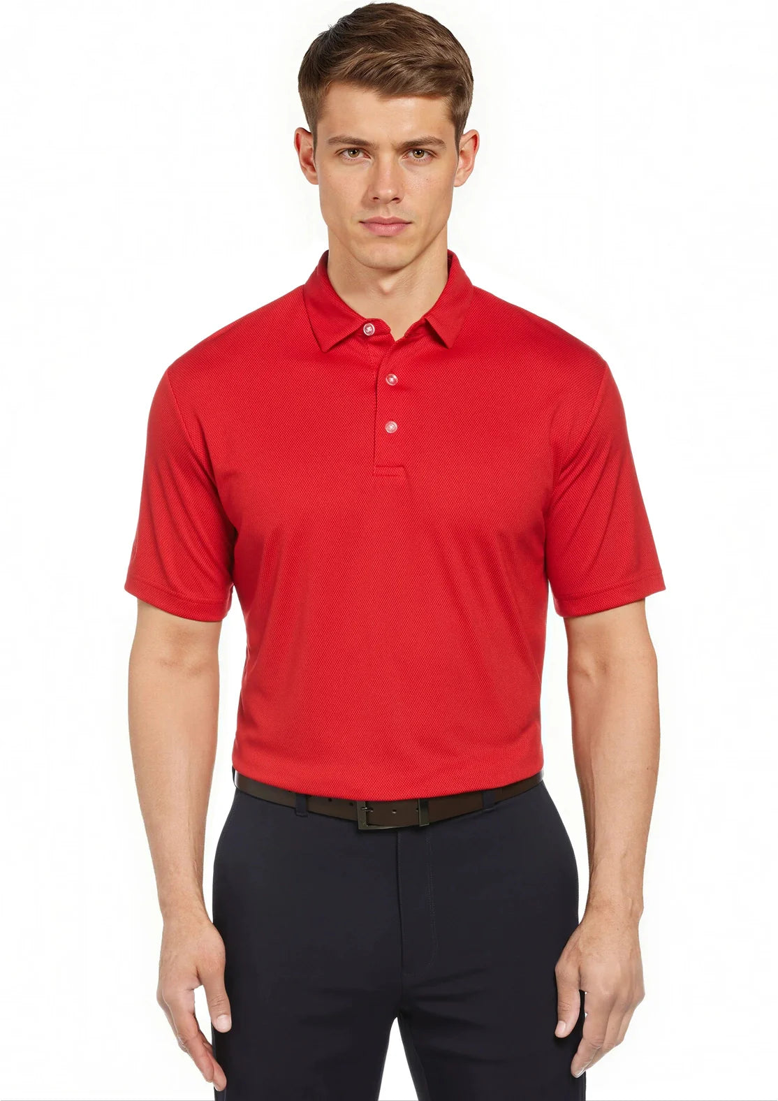 Callaway Golf Cgm692 Men’s Cooling Birdseye Polo - Salsa - Adult s