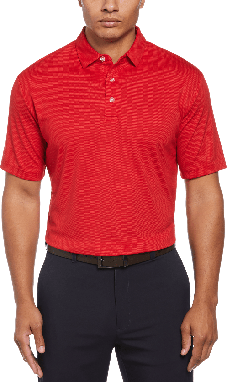 Callaway Golf Cgm692 Men’s Cooling Birdseye Polo - Salsa
