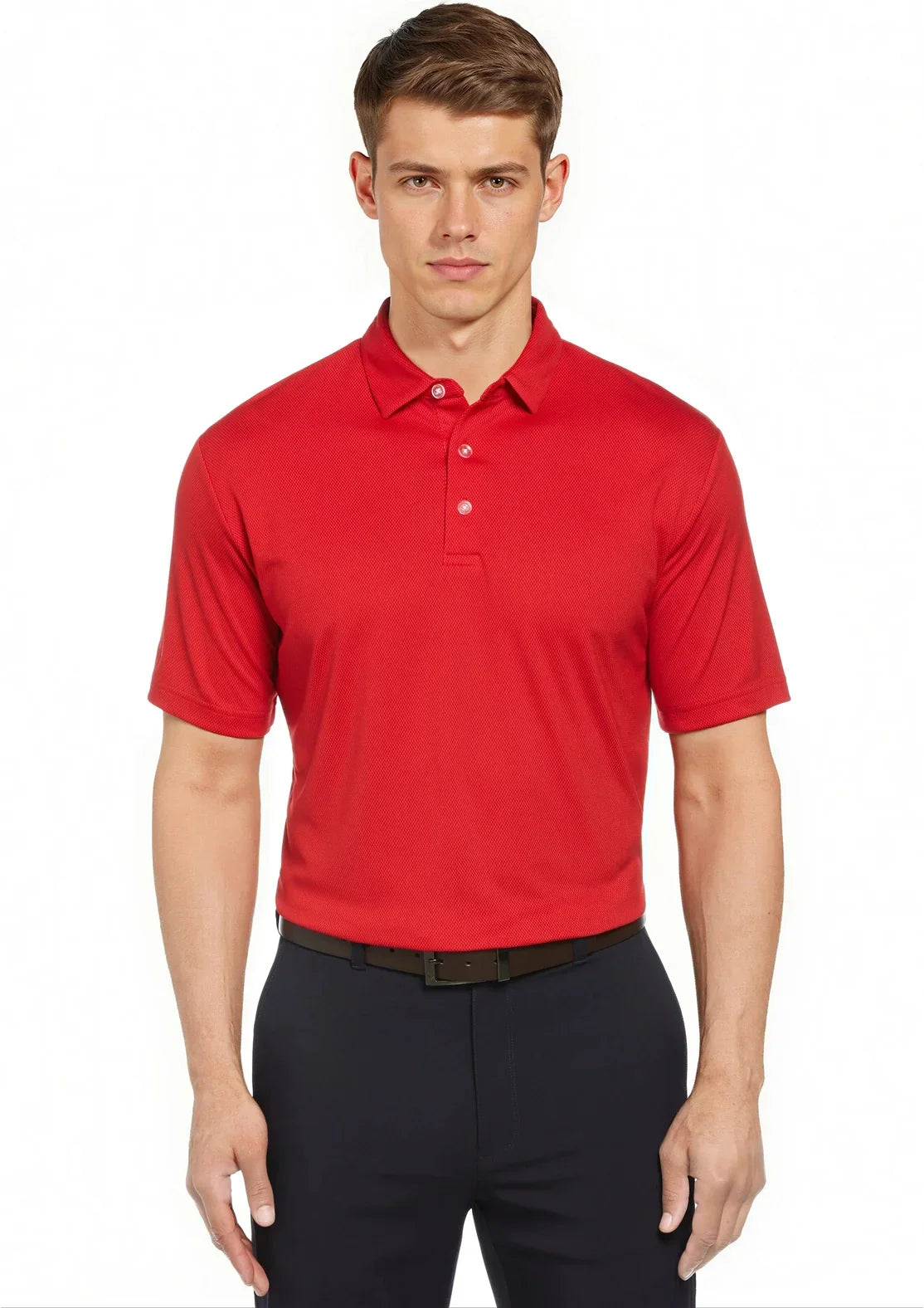 Callaway Golf Cgm692 Men’s Cooling Birdseye Polo - Salsa