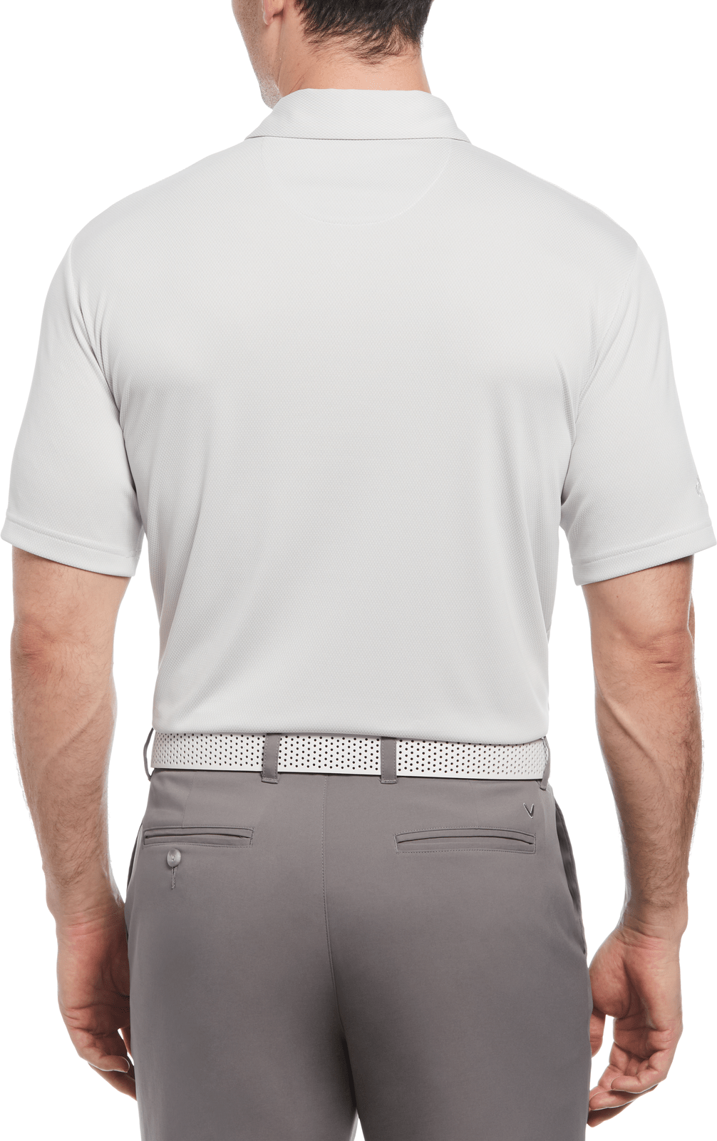 Callaway Golf Cgm692 Men’s Cooling Birdseye Polo - White
