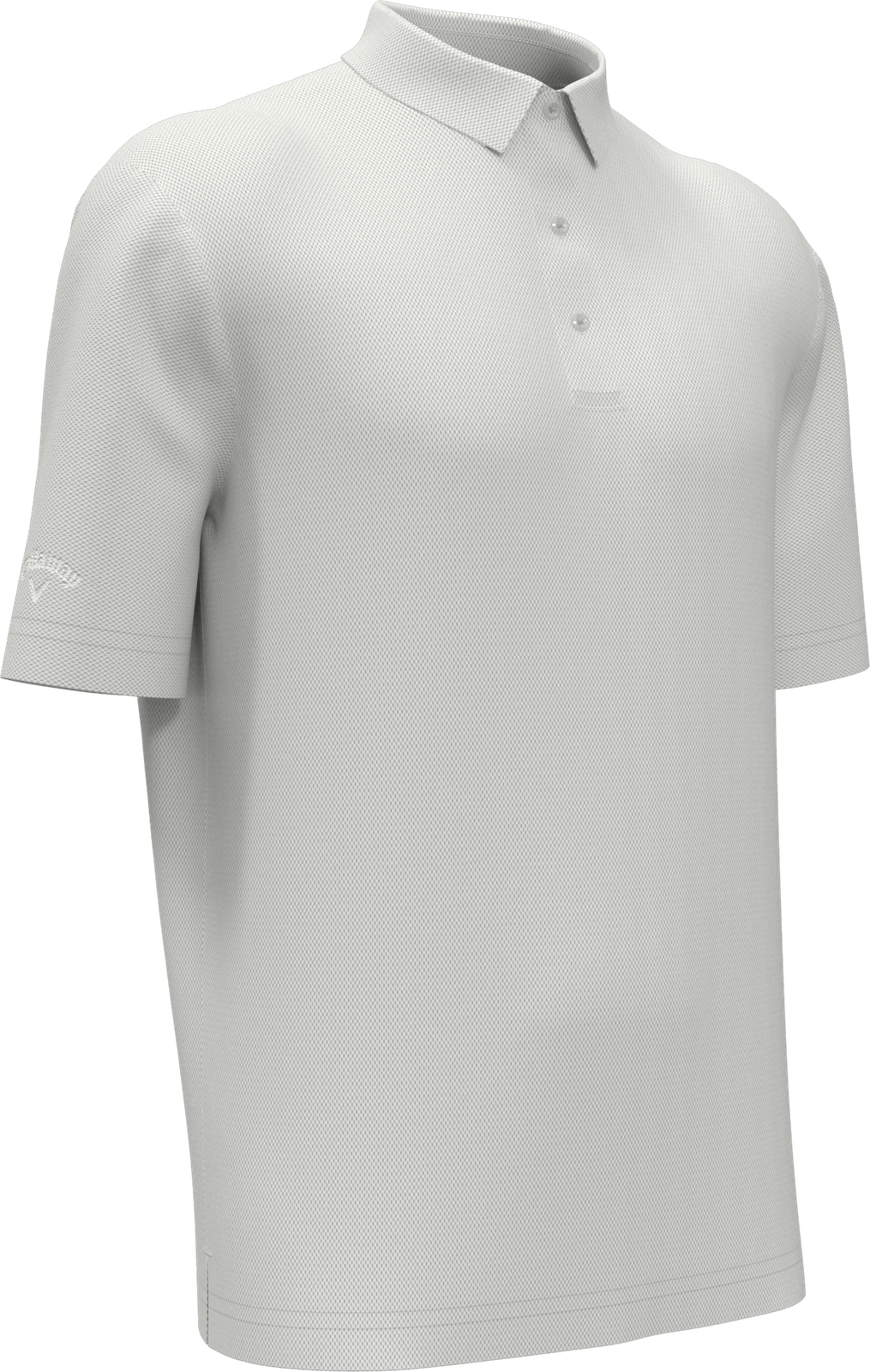 Callaway Golf Cgm692 Men’s Cooling Birdseye Polo - White