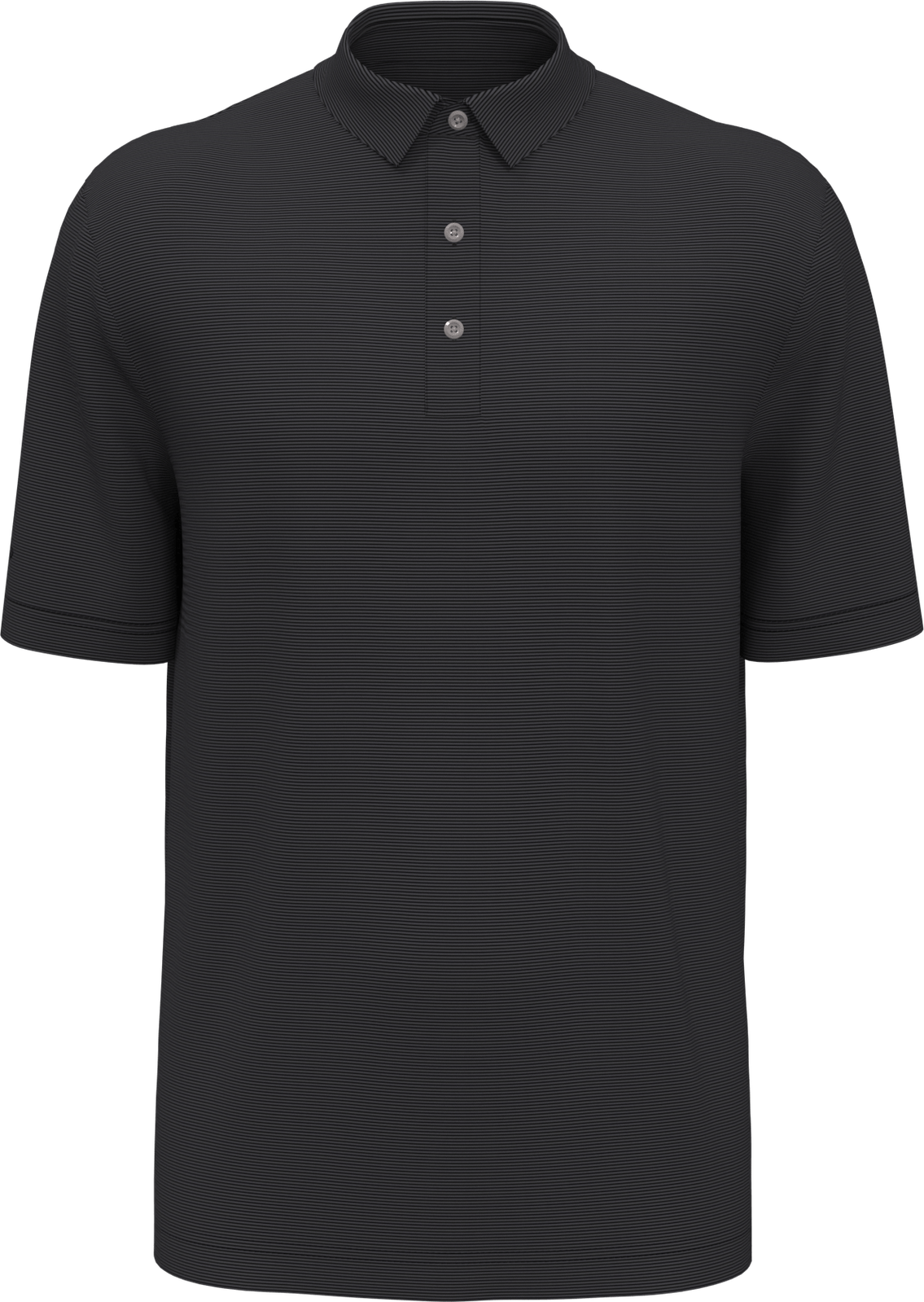 Callaway Golf Cgm711 Short Sleeve Fine Line Stripe Polo - Black