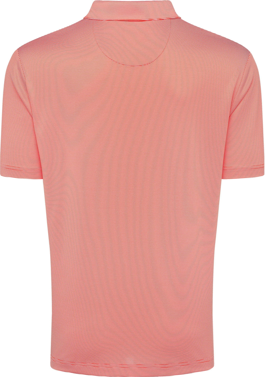 Callaway Golf Cgm711 Short Sleeve Fine Line Stripe Polo - Cayenne Apricot Blush