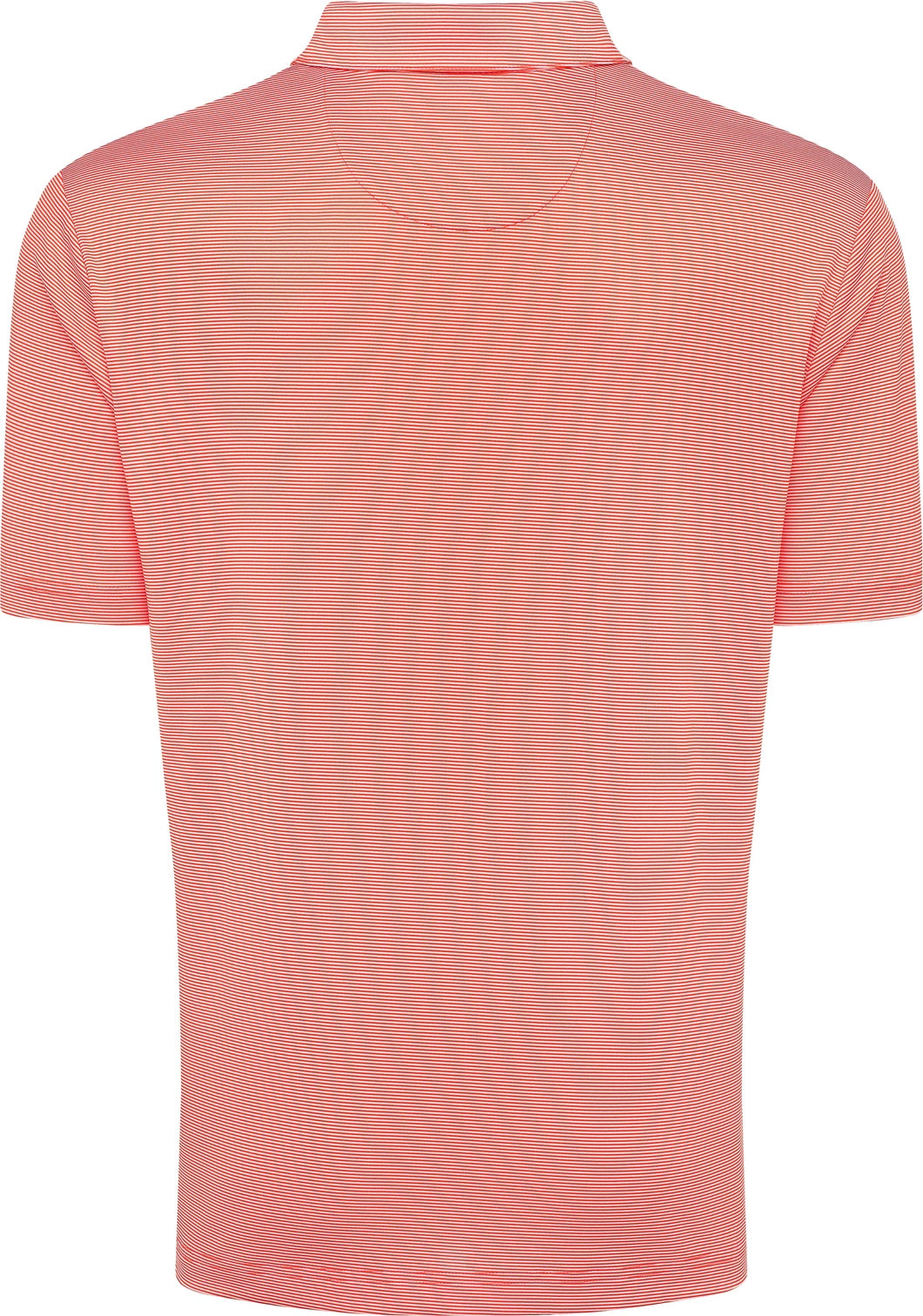 Callaway Golf Cgm711 Short Sleeve Fine Line Stripe Polo - Cayenne Apricot Blush