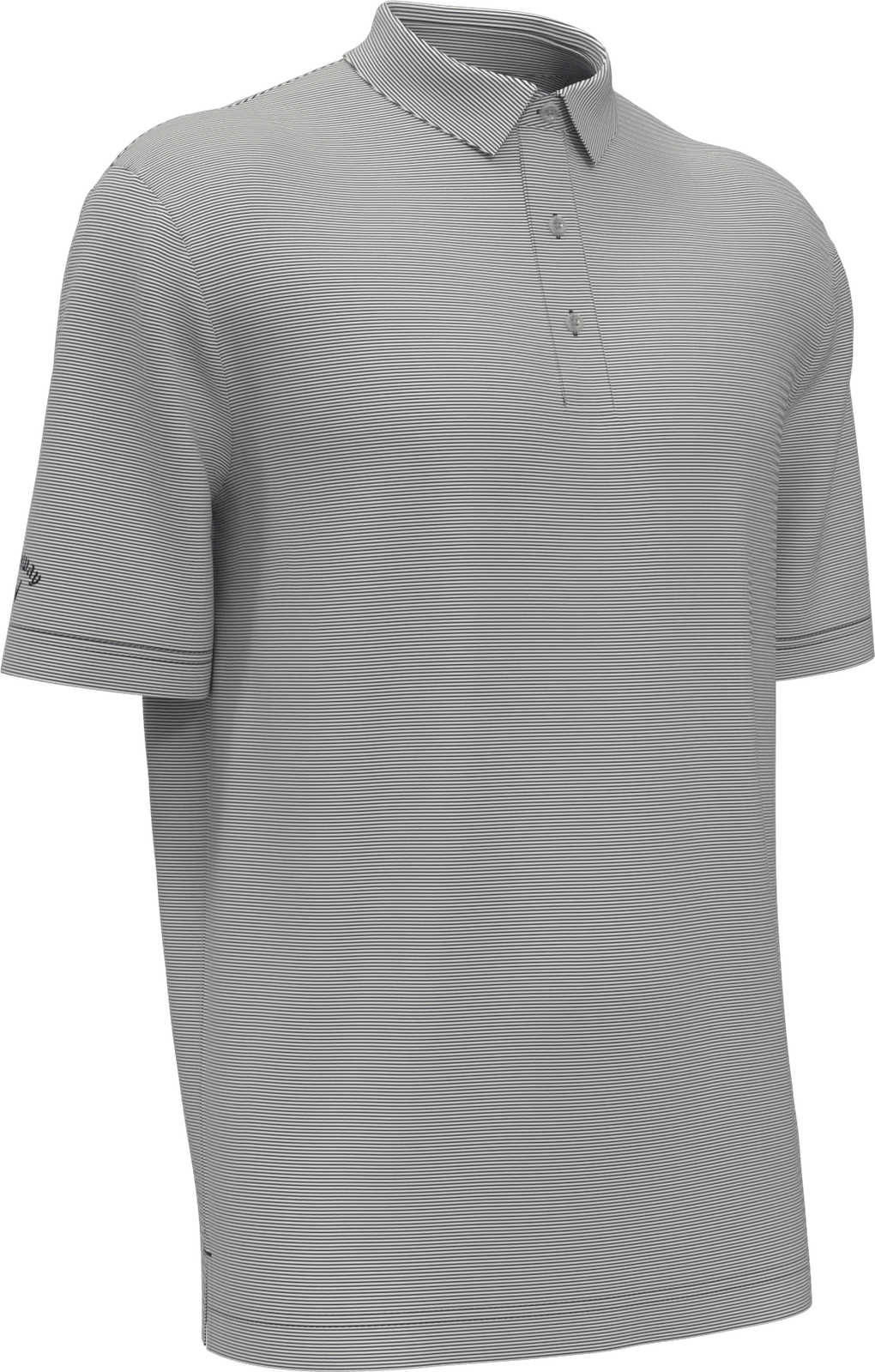 Callaway Golf Cgm711 Short Sleeve Fine Line Stripe Polo - Peacoat White