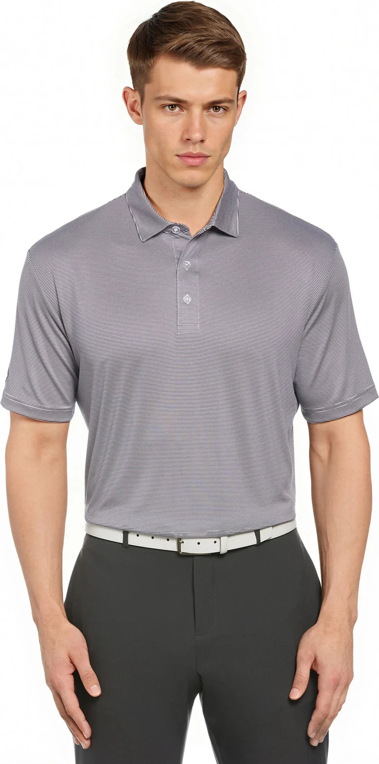 Callaway Golf Cgm711 Short Sleeve Fine Line Stripe Polo - Peacoat White - Peacoat/white / Adult s