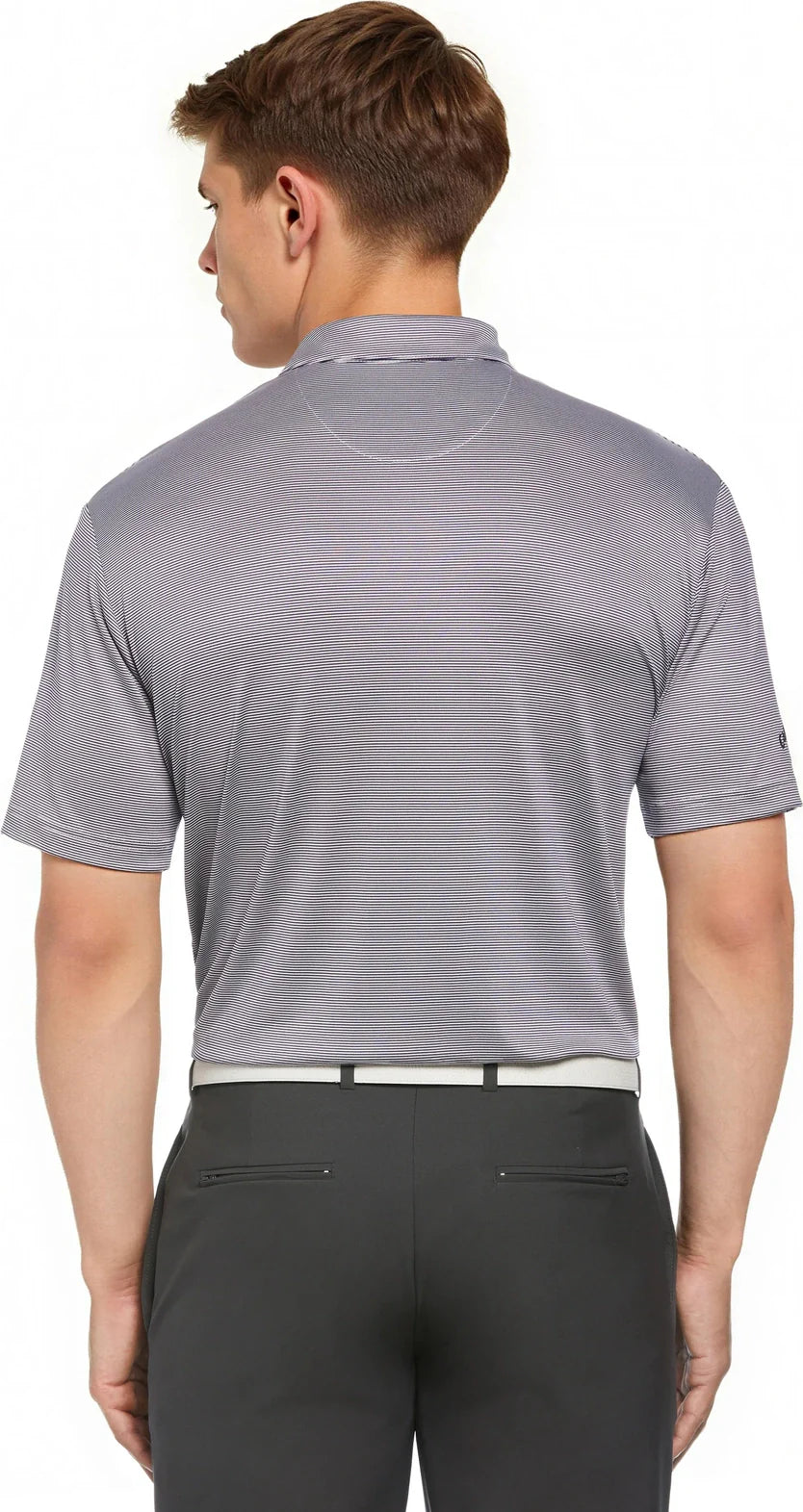 Callaway Golf Cgm711 Short Sleeve Fine Line Stripe Polo - Peacoat White - Peacoat/white / Adult s