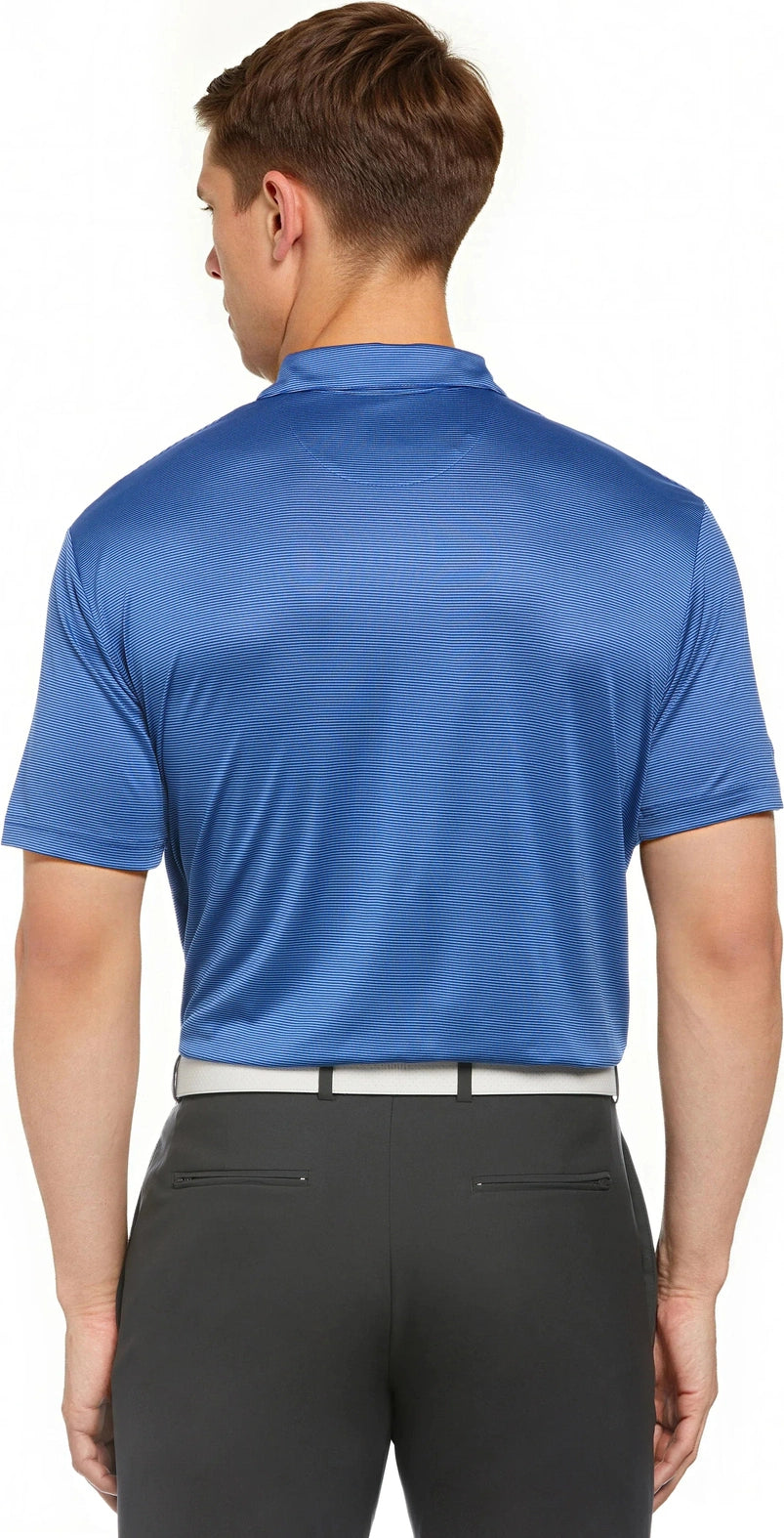Callaway Golf Cgm711 Short Sleeve Fine Line Stripe Polo - Surf the Web - Adult s