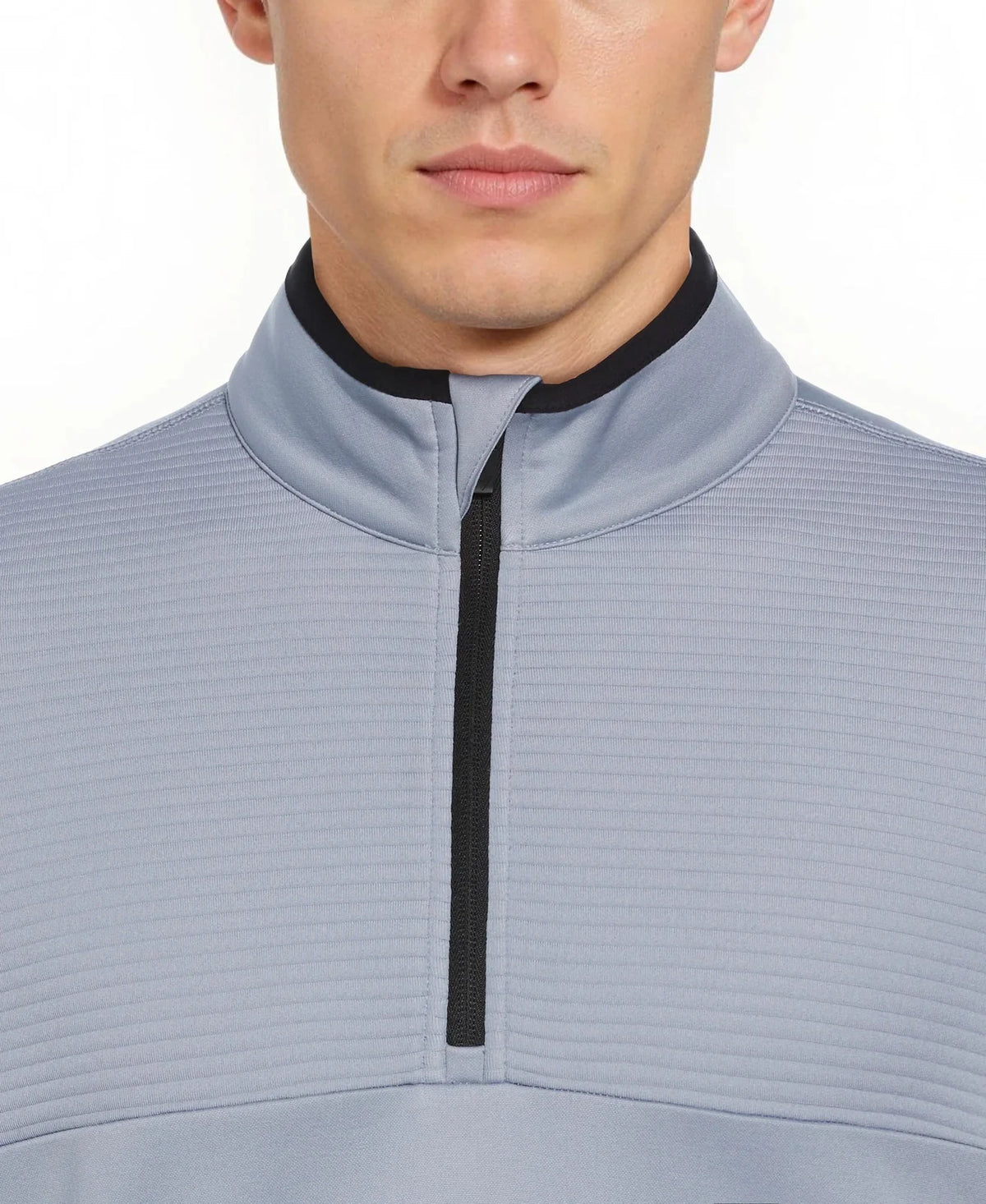 Callaway Golf Cgm715 Long Sleeve Ottoman Fleece 1/4 Zip Pullover Sweater - Tradewinds