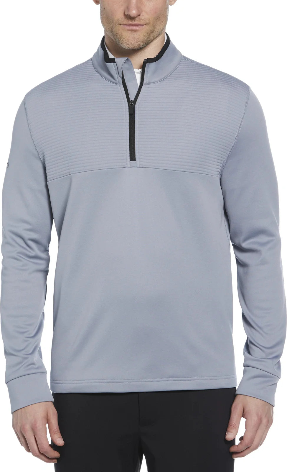 Callaway Golf Cgm715 Long Sleeve Ottoman Fleece 1/4 Zip Pullover Sweater - Tradewinds