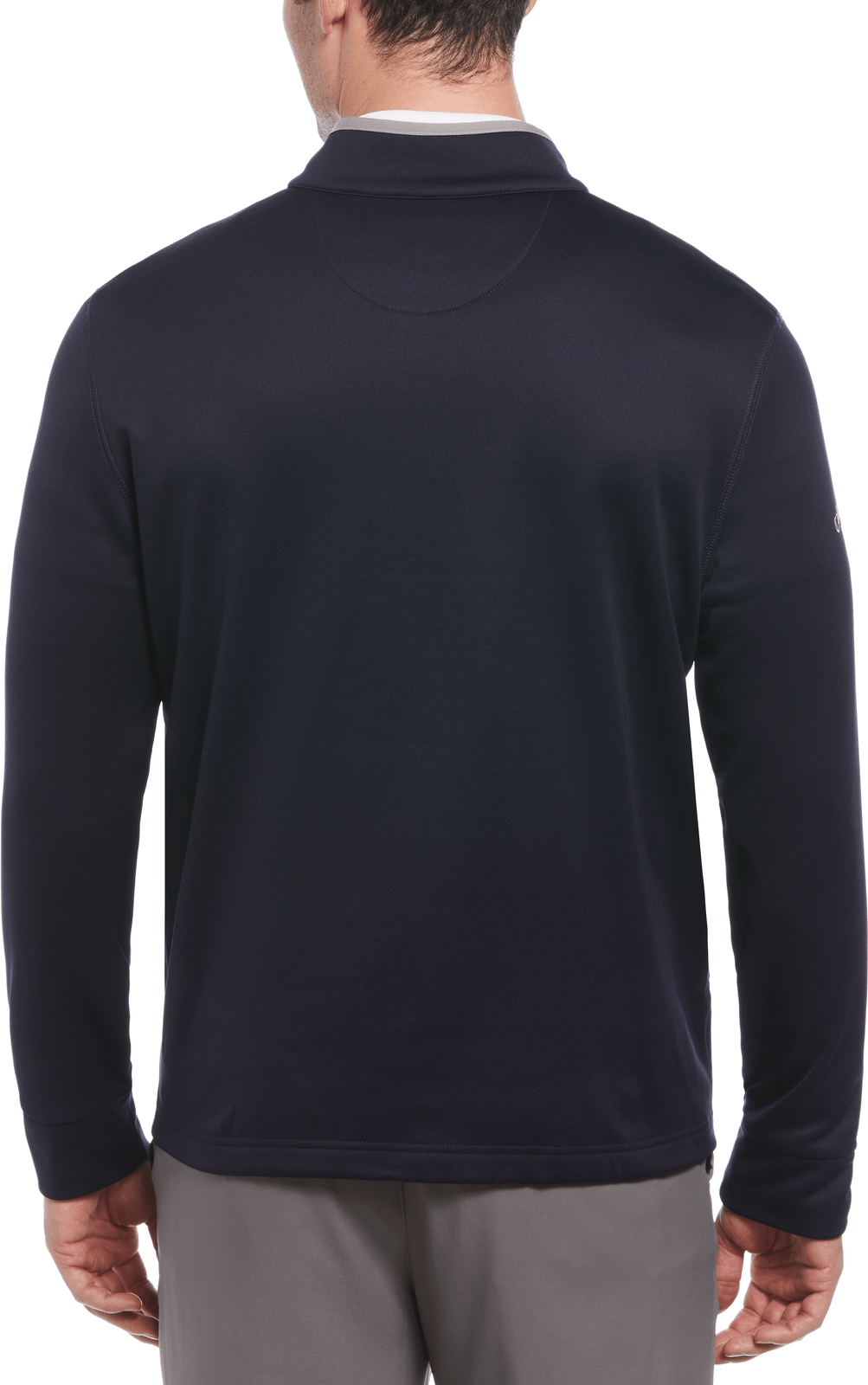 Callaway Golf Cgm715 Long Sleeve Ottoman Fleece 1/4 Zip Pullover Sweater - Peacoat