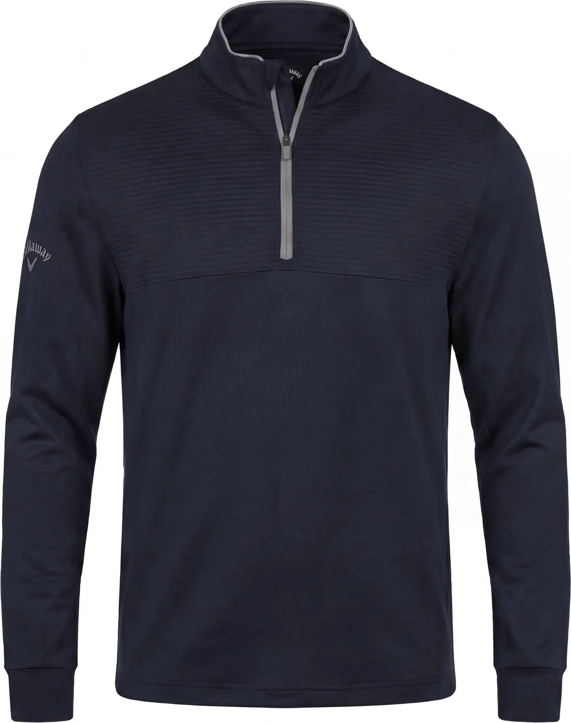 Callaway Golf Cgm715 Long Sleeve Ottoman Fleece 1/4 Zip Pullover Sweater - Peacoat