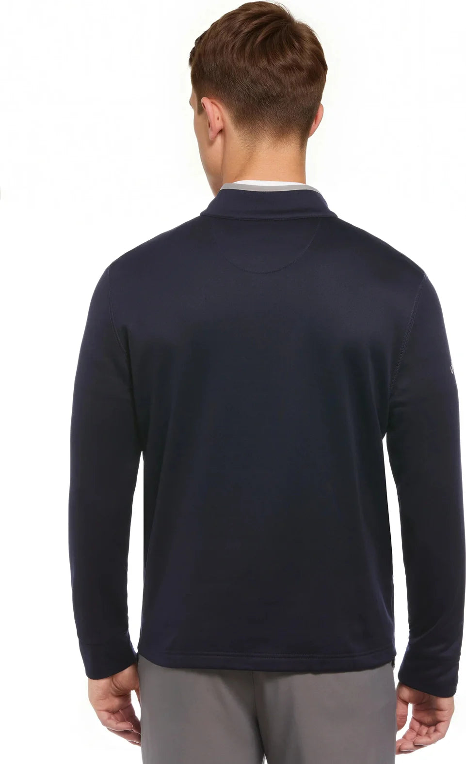 Callaway Golf Cgm715 Long Sleeve Ottoman Fleece 1/4 Zip Pullover Sweater - Peacoat - Adult s