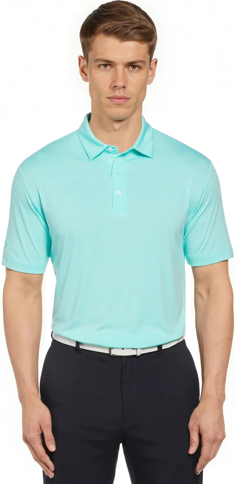 Callaway Golf Cgm737 Broken Strpe Polo - Aruba Blue