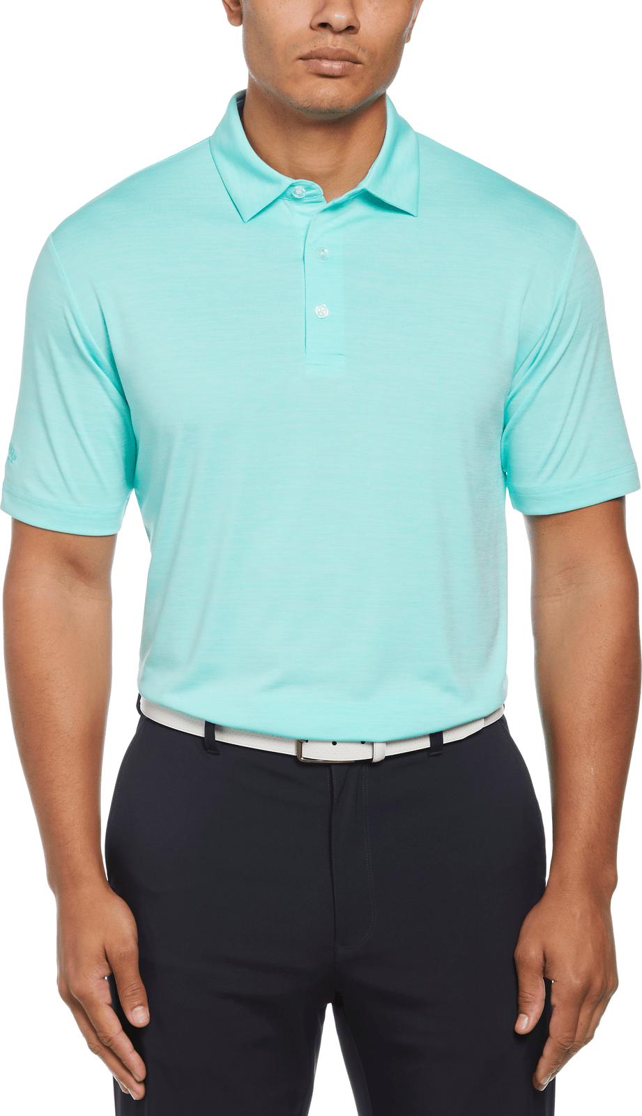 Callaway Golf Cgm737 Broken Strpe Polo - Aruba Blue