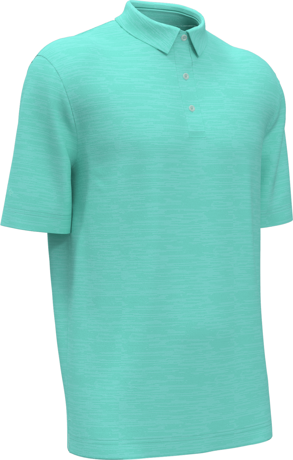 Callaway Golf Cgm737 Broken Strpe Polo - Aruba Blue