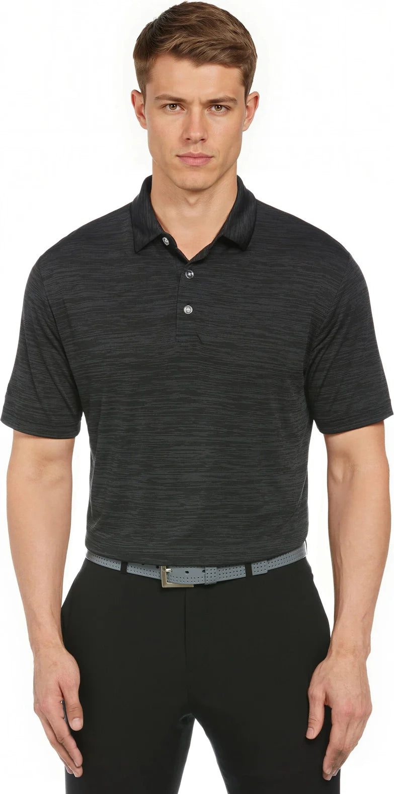 Callaway Golf Cgm737 Broken Strpe Polo - Black - Adult s