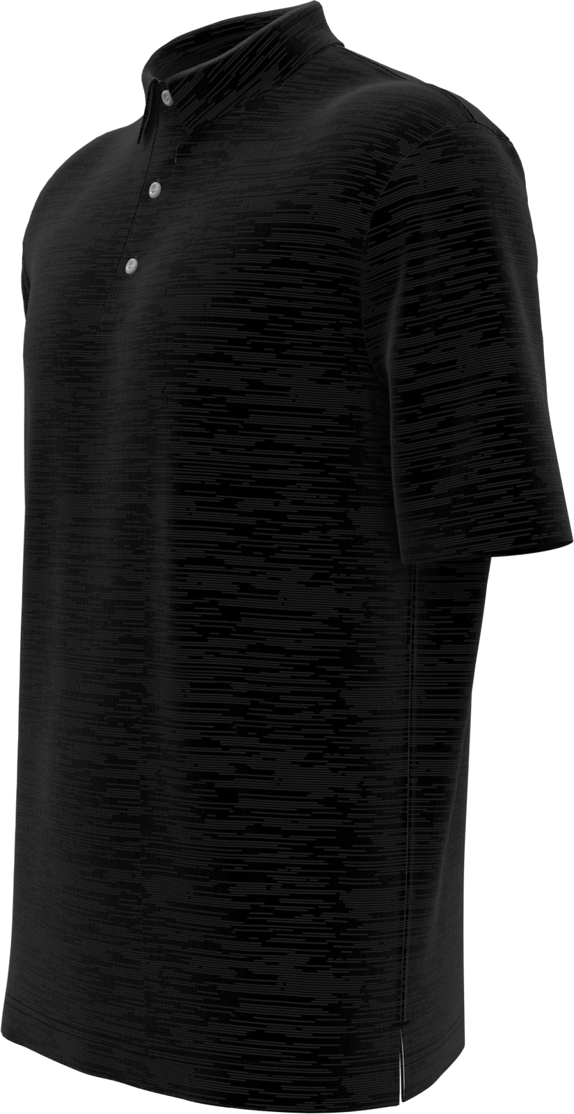 Callaway Golf Cgm737 Broken Strpe Polo - Black